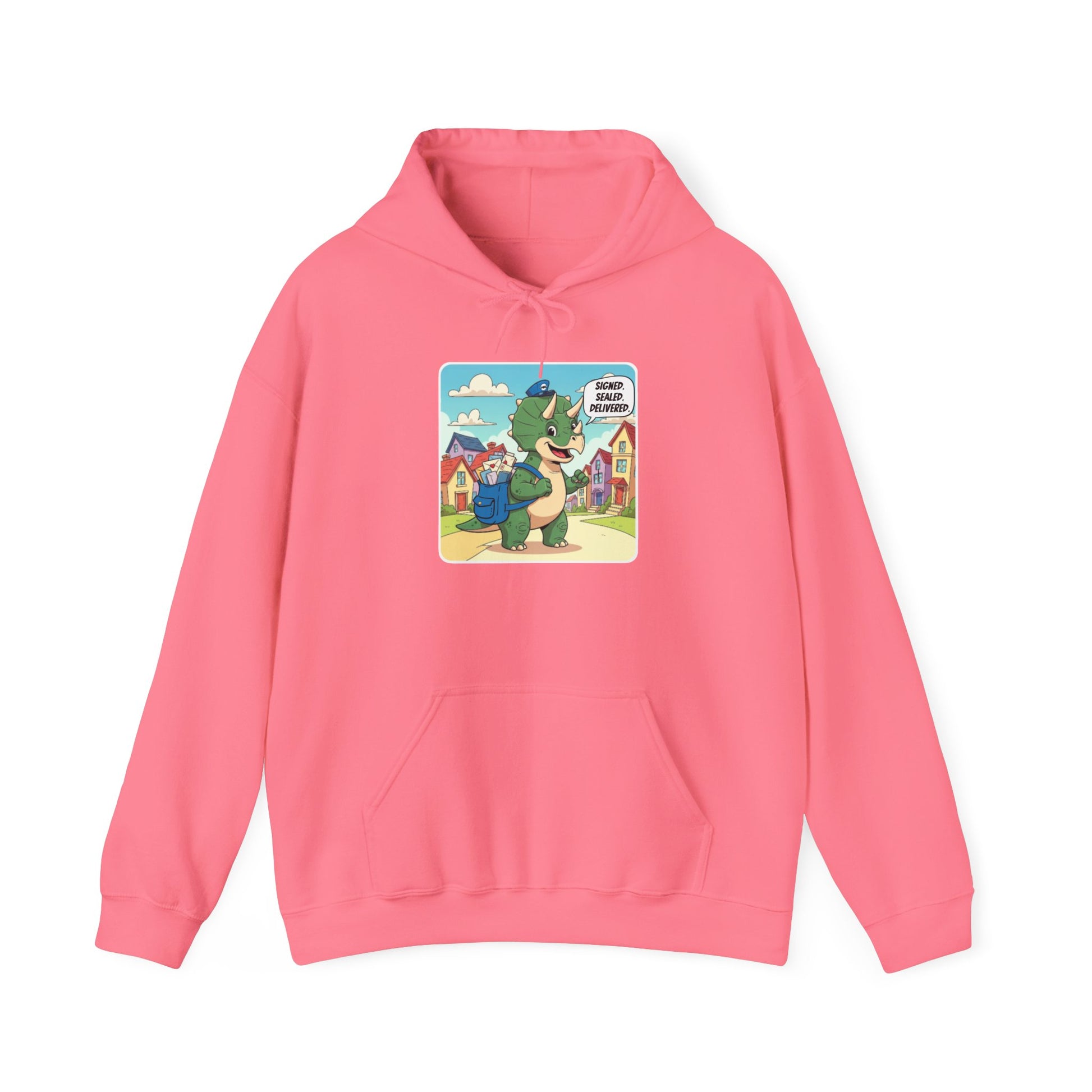 Whimsical Creature Graphic Hoodie, Cozy Unisex Sweatshirt, Unique Gift for Animal Lovers, Fun Casual Wear, Perfect for Autumn