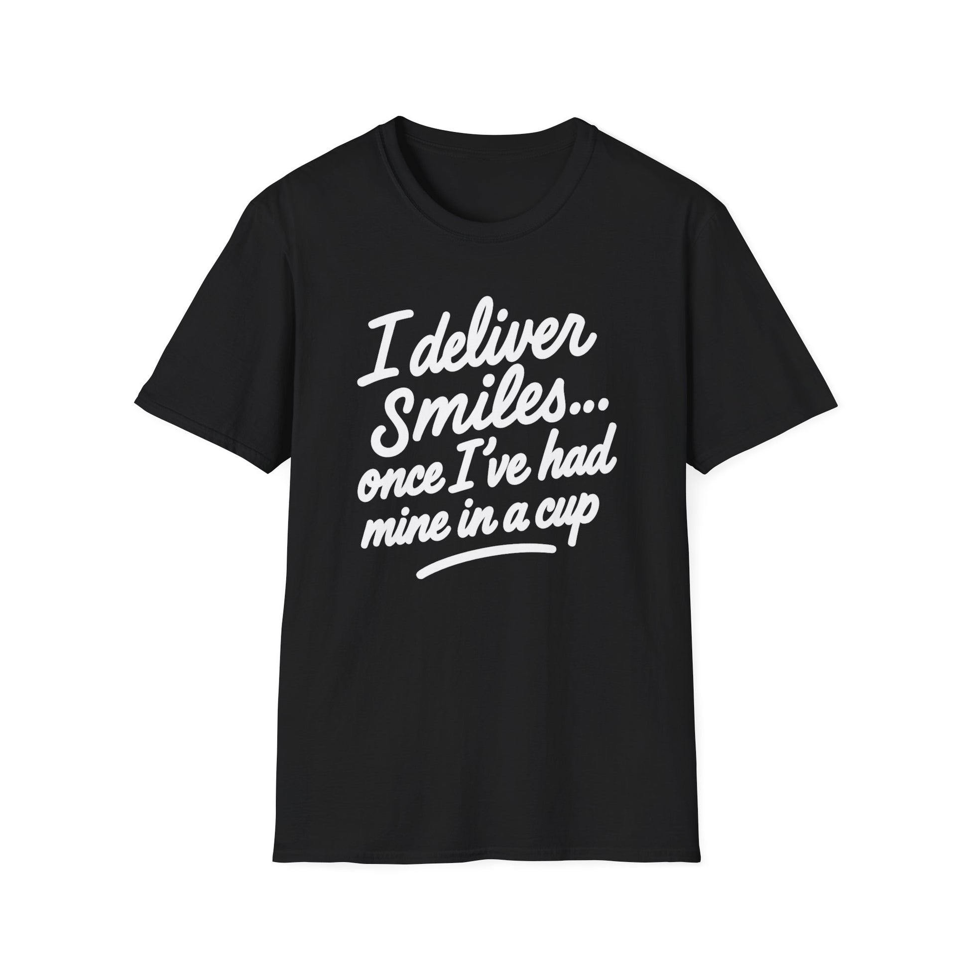 Coffee And Mail Unisex Softstyle T-Shirt, Casual Graphic Tee, Everyday Wear, Gift for Her, Gift for Him, Comfortable Cotton Tee