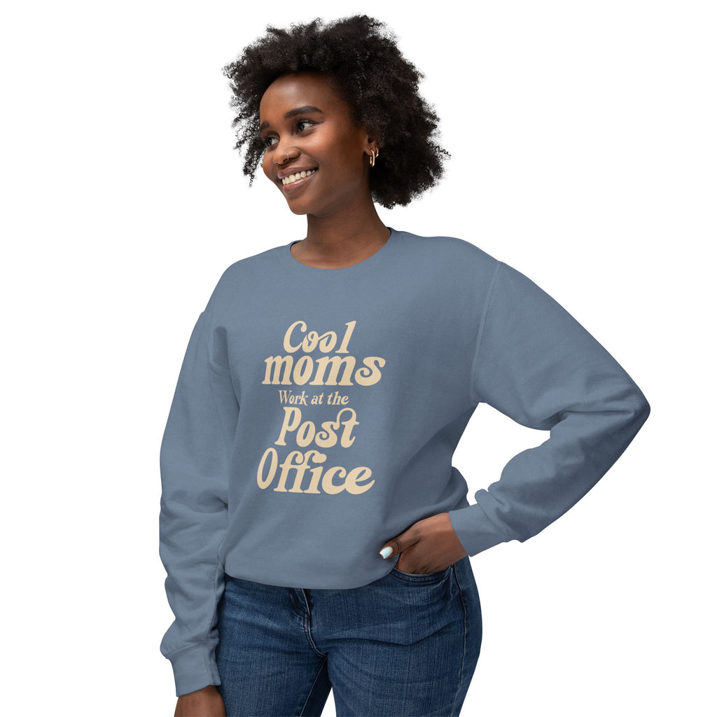 Cool Moms Work For The Post Office Crewneck Sweatshirt – Funny Mom Sweatshirt, Cute Mother’s Day Gift, Cozy Women’s Pullover, Delivery Worker Gift