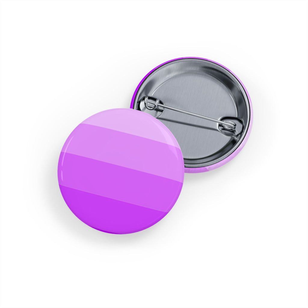 Lupus Awareness Purple Round Pin — Gradient Purple Lupus Awareness Button