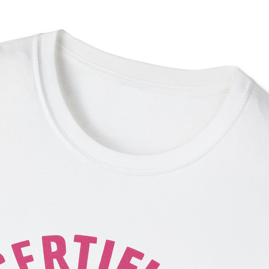 Certified Queen Unisex Softstyle T-Shirt, Gift for Her, Birthday Apparel, Casual Wear, Fun Statement Top, Queen T-Shirt