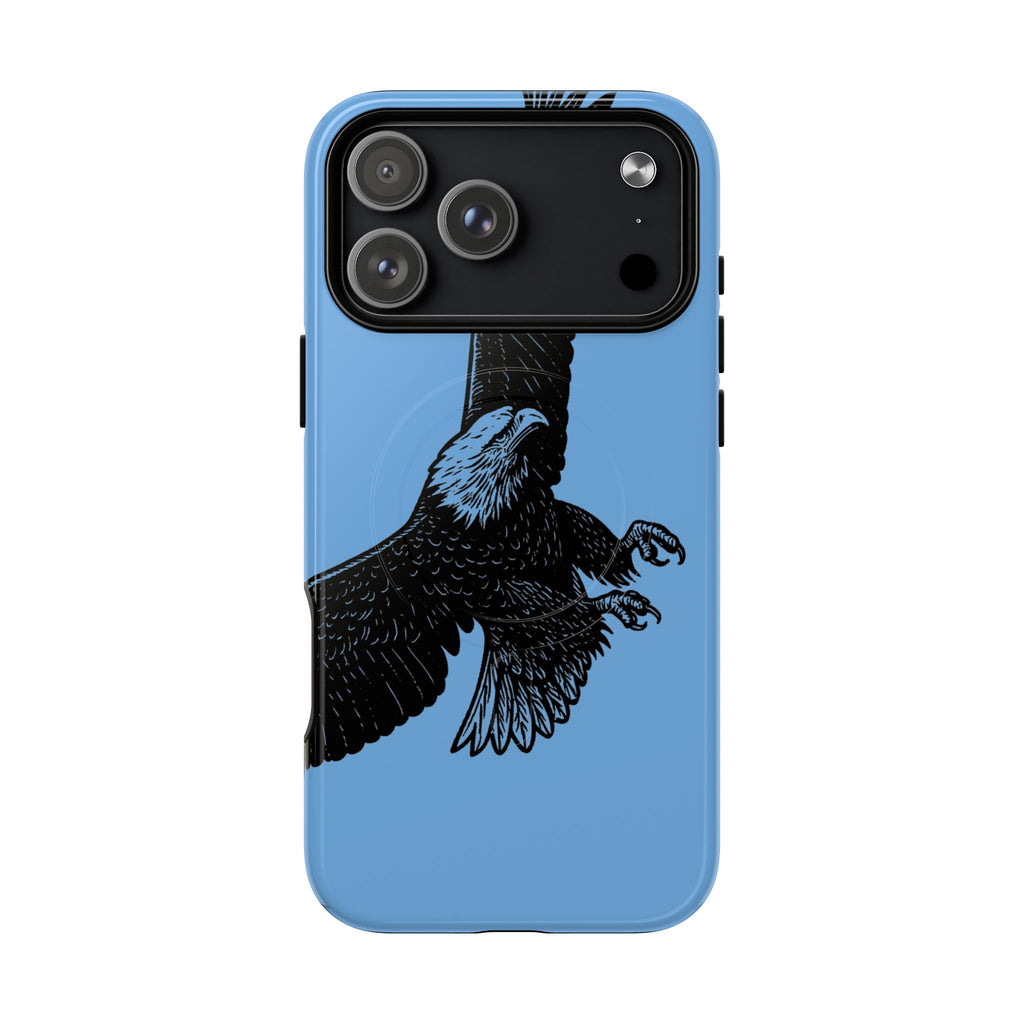 Eagle Flight Tough Magnetic Phone Case — Protective Magnetic Snap Cover with Soaring Eagle Design