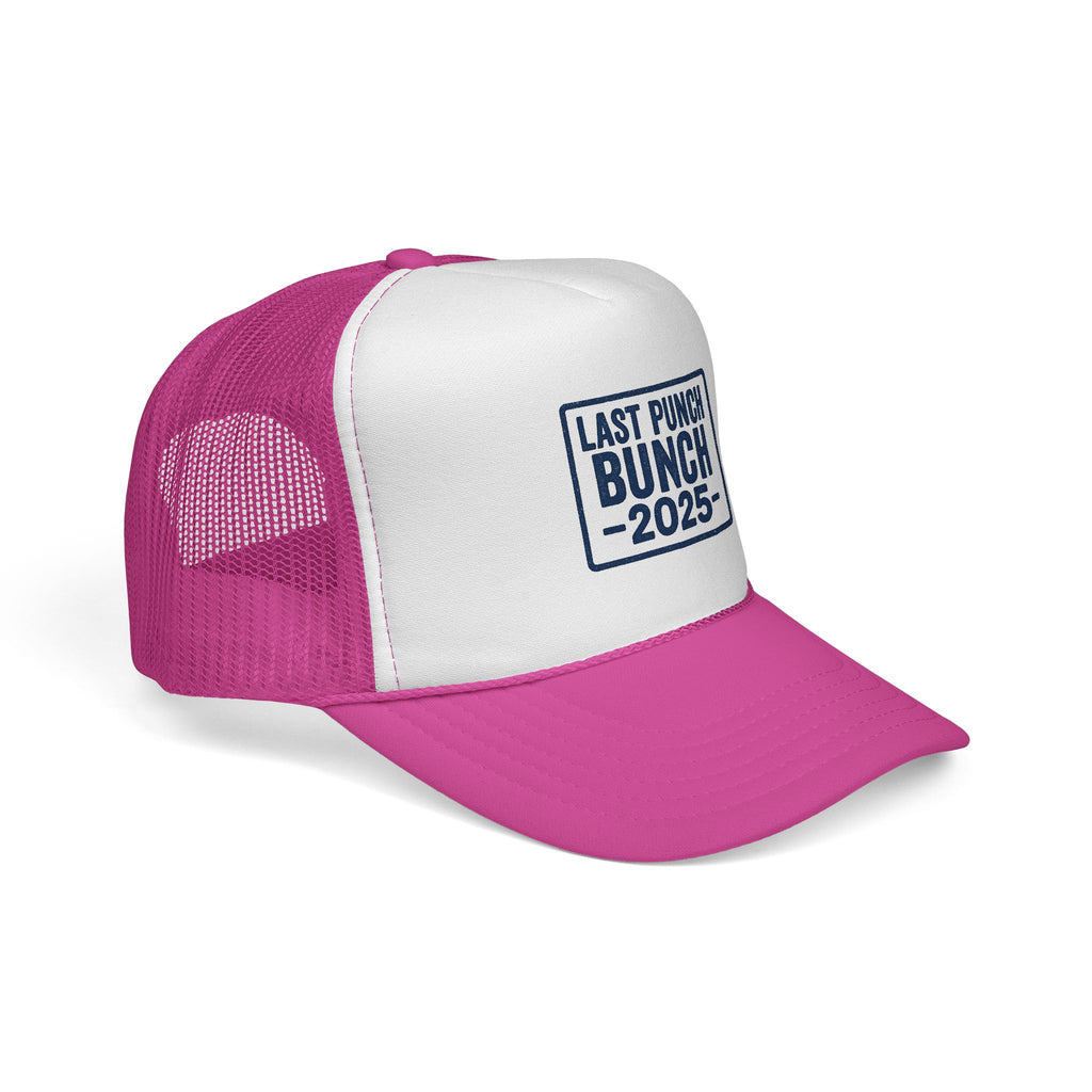 Last Punch Bunch 2025 Trucker Cap - Fun Casual Headwear for Celebrations, Retirement Gifts, Gifts For Postal Workers
