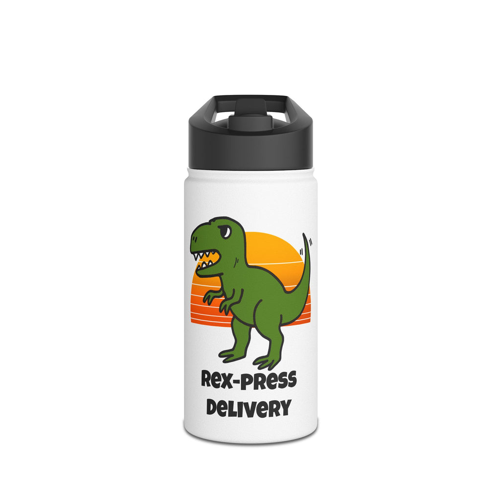 Rex-Press Delivery Dinosaur-themed Stainless Steel Water Bottle, Fun Eco-friendly Drinkware, Perfect for Kids & Adults, Great Gift for Dino Lovers, Hydro [...]