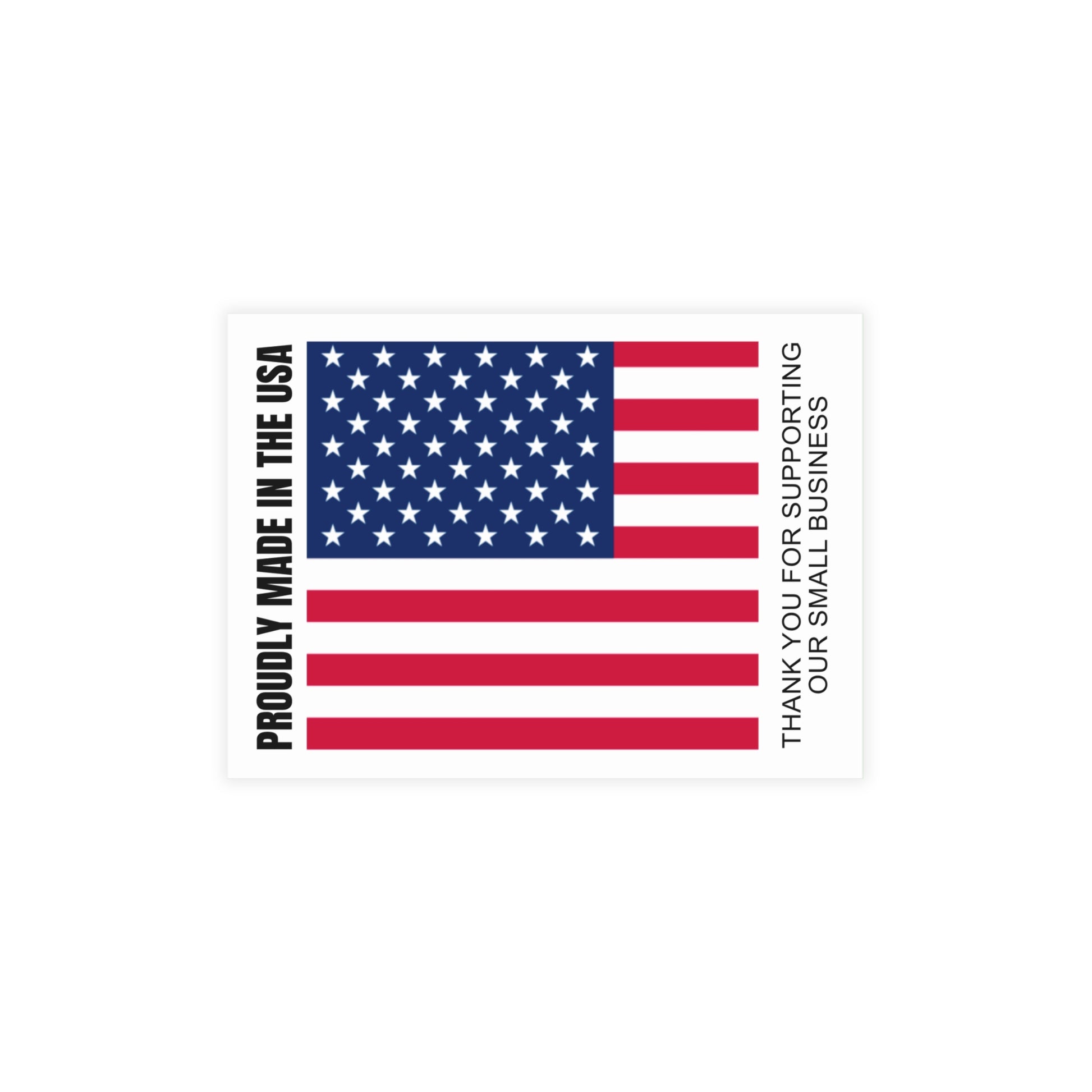 Made in USA Thank You Card Insert | Small Business Packaging Insert | Proudly Made in USA Card | Order Insert Card | Branding Thank You Card