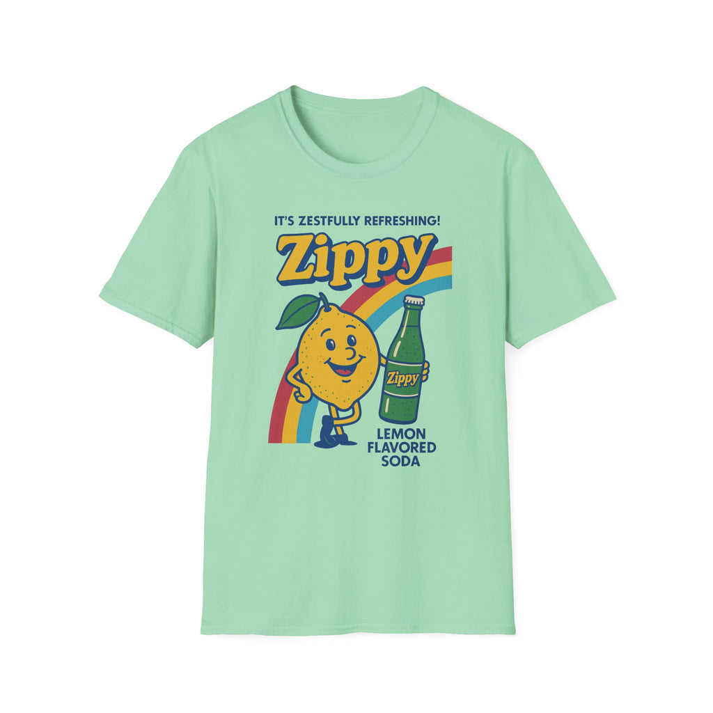 Zesty Lemon Soda T-Shirt, Retro Graphic Tee, Postal Worker, Mail Carrier, Unisex Summer Apparel, Fun Gift, Casual Wear, Lemonade Party Shirt