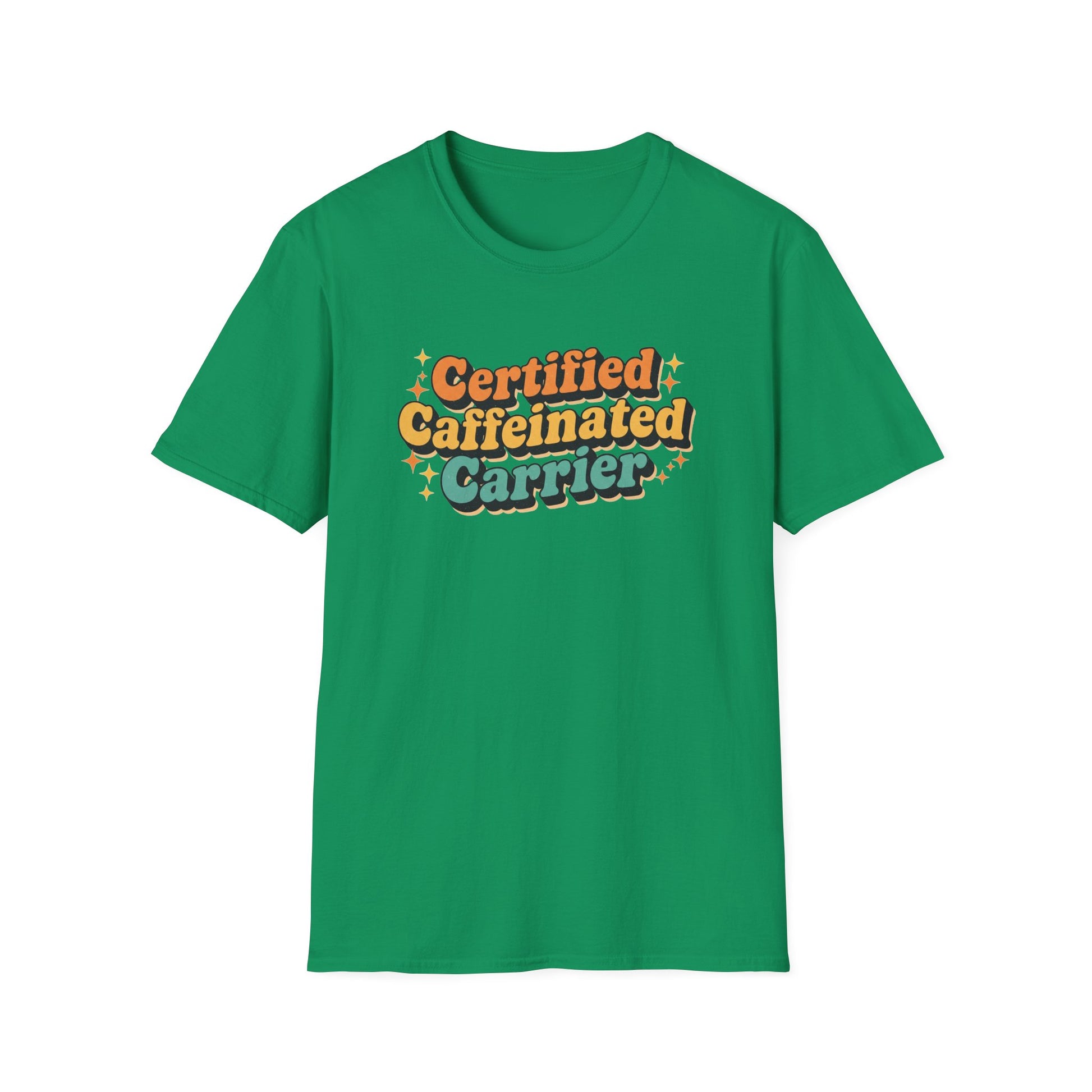 Certified Caffeinated Carrier Unisex Softstyle T-Shirt, Coffee Lover Shirt, Funny Tee, Gift for Baristas, Everyday Casual Wear, Coffee [...]