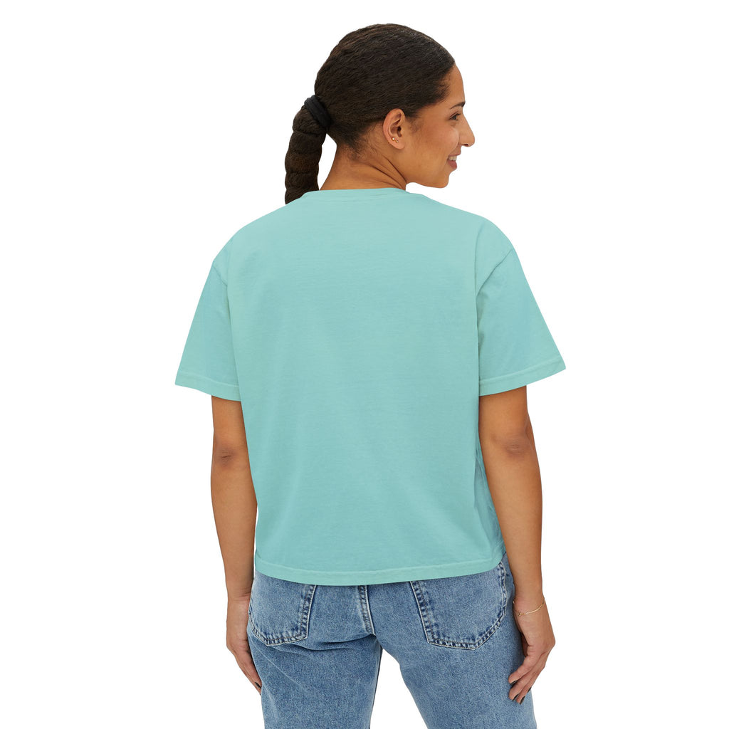 Mom “First Class Love” Boxy Tee – Cute Mother’s Day Shirt, Relaxed Fit Graphic Tee for Moms, Mail-Inspired Gift