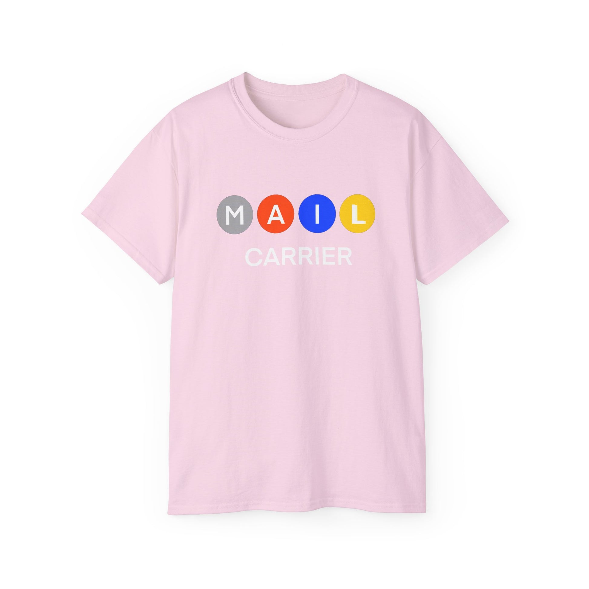Mail Carrier T-Shirt — Colorful Bubble Graphic Design