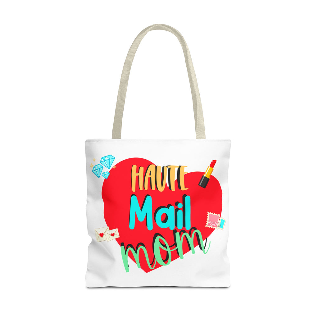 Tote Bag — "Haut Mail Mom" Heart Design Tote for Postal & Mom Gifts