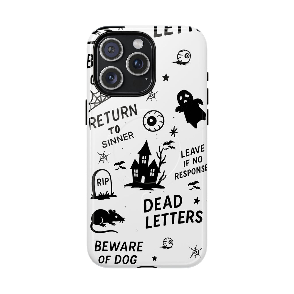 Spooky Phone Case, Halloween Accessory, Tough Magnetic Cases, Unique Gift, Gothic Style Tech Cover, Cell Phone Protector