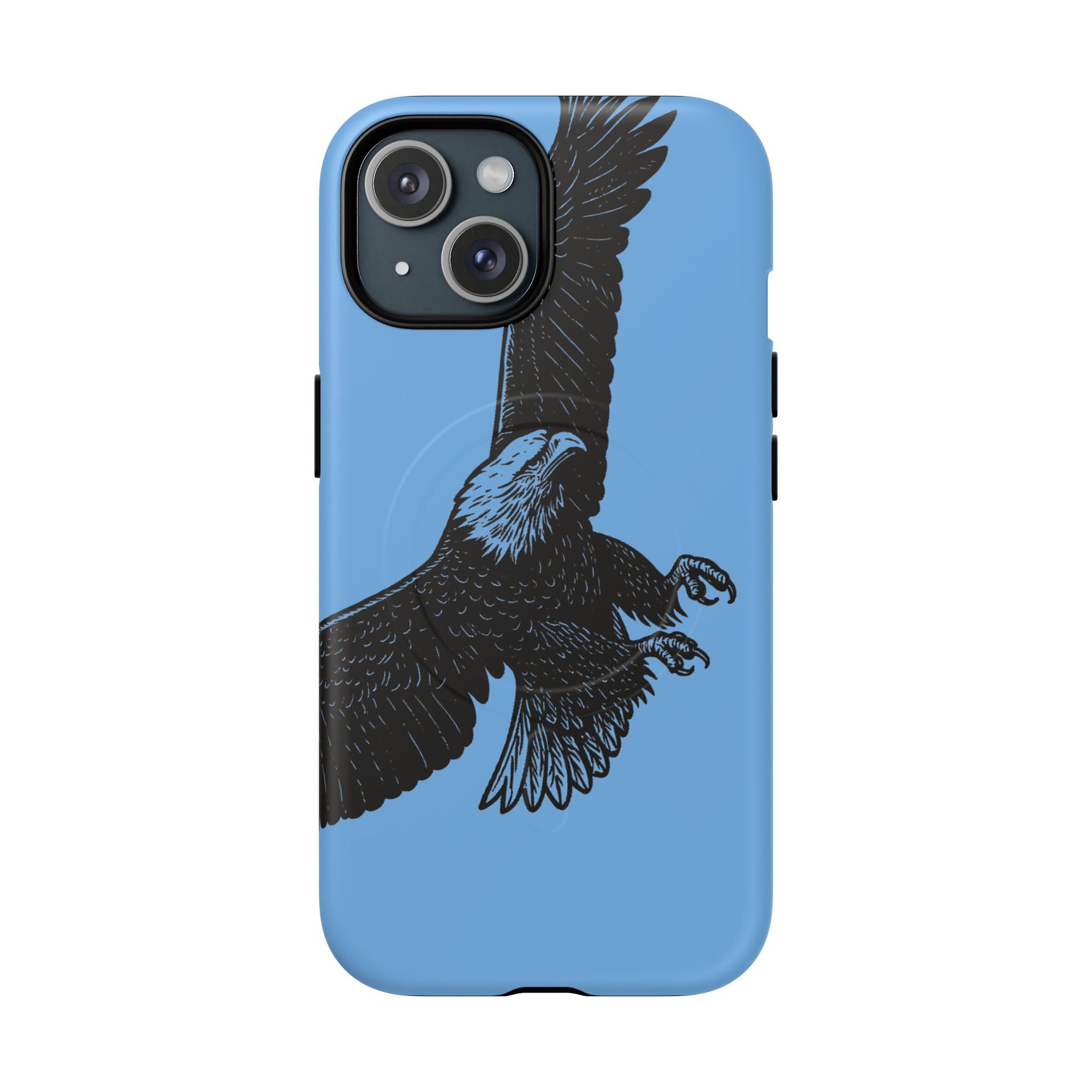 Eagle Flight Tough Magnetic Phone Case — Protective Magnetic Snap Cover with Soaring Eagle Design