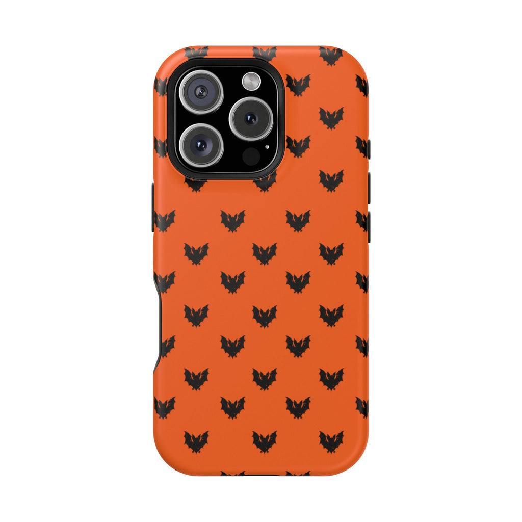 Halloween Design Durable Phone Case with Spooky Bat Design, Magnetic Impact-Resistant Case, Black Cat Pattern, Gift for Halloween, Phone Accessories, [...]