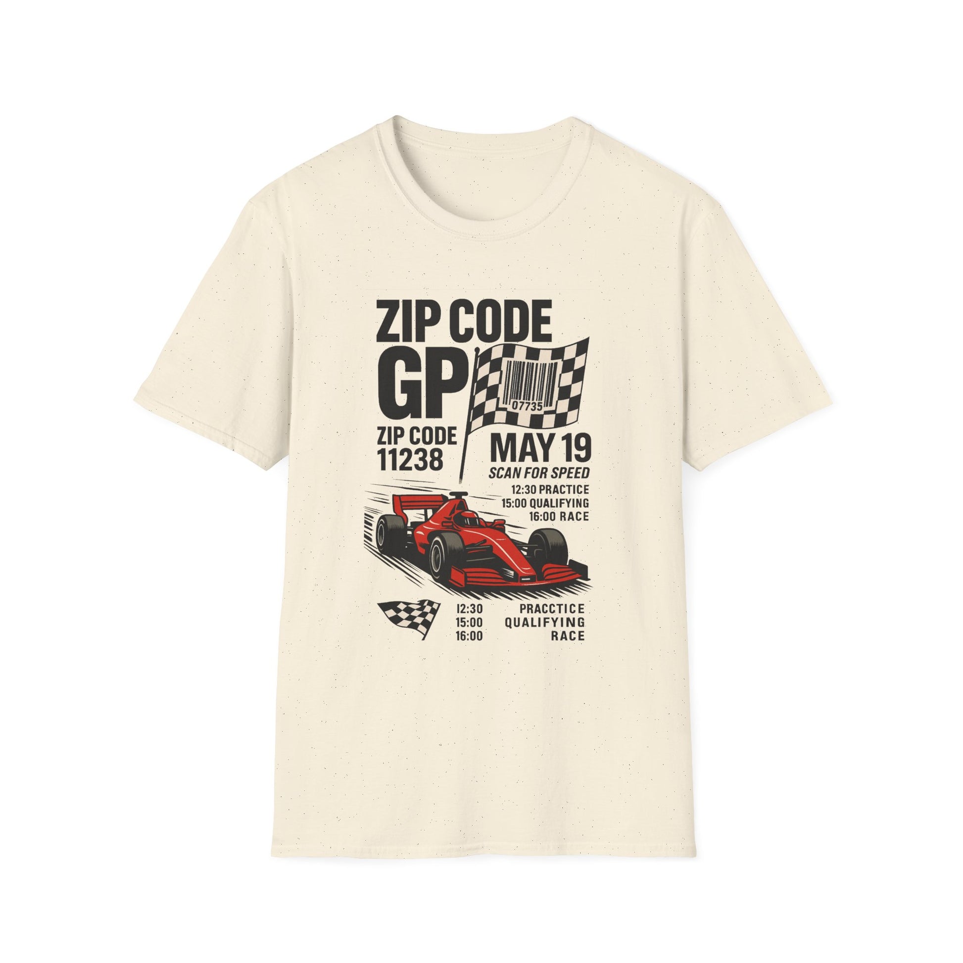 Racing Day Unisex Softstyle T-Shirt, Car Lovers Gift, Motorsports Tee, Race Day Apparel, Personalized Racing Shirt