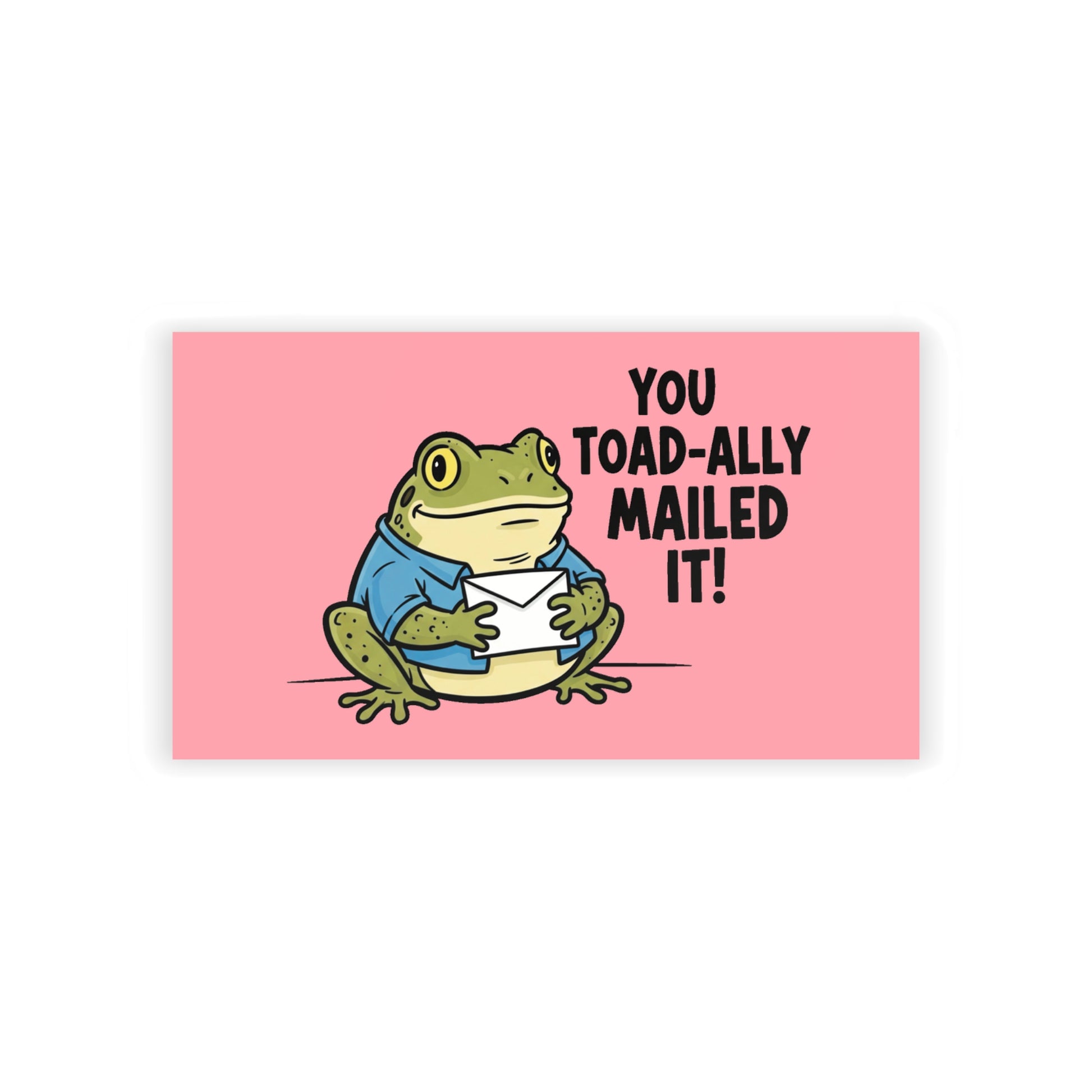 Package Insert— Cute Frog 'You Toad-ally Nailed It!' Pink package inserts