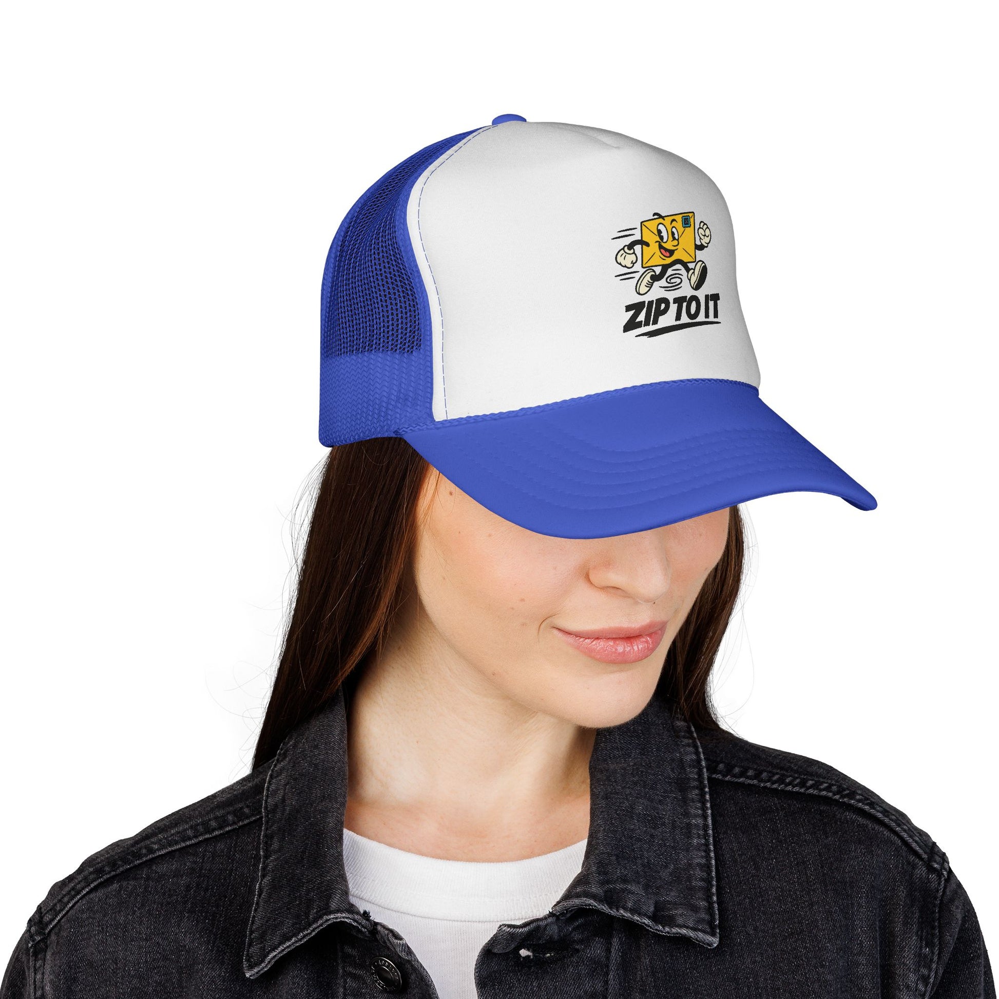 Zip To It Trucker Cap - Fun Outdoor Hat, Unique Gift for Road Trips, Summer Style, Adventure Ready, Casual Look