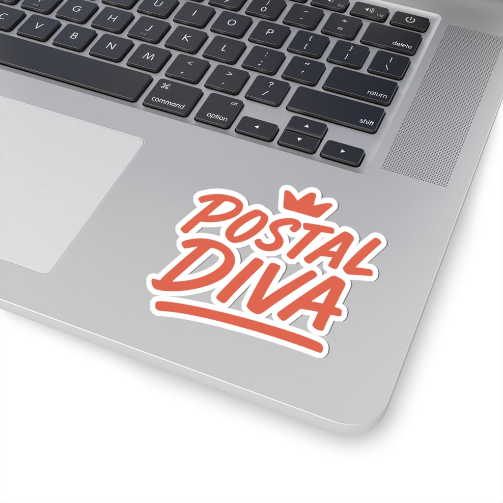 Postal Diva Kiss-Cut Stickers, Fun Vinyl Stickers for Laptops, Water Bottles, Scrapbooking, Gifts for Mail Lovers, Cute Office Decor