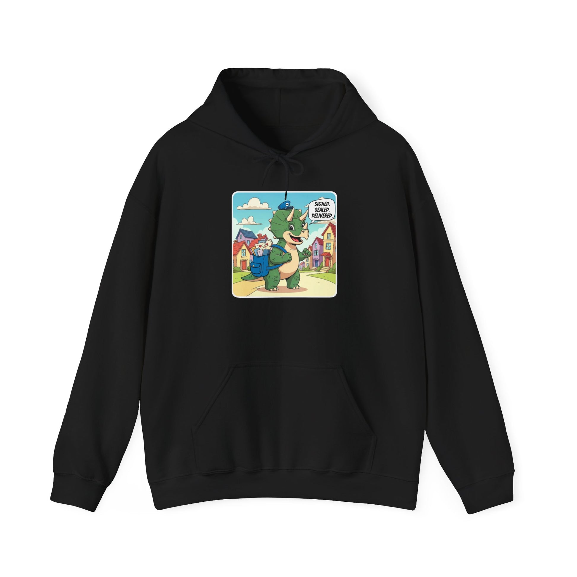 Whimsical Creature Graphic Hoodie, Cozy Unisex Sweatshirt, Unique Gift for Animal Lovers, Fun Casual Wear, Perfect for Autumn