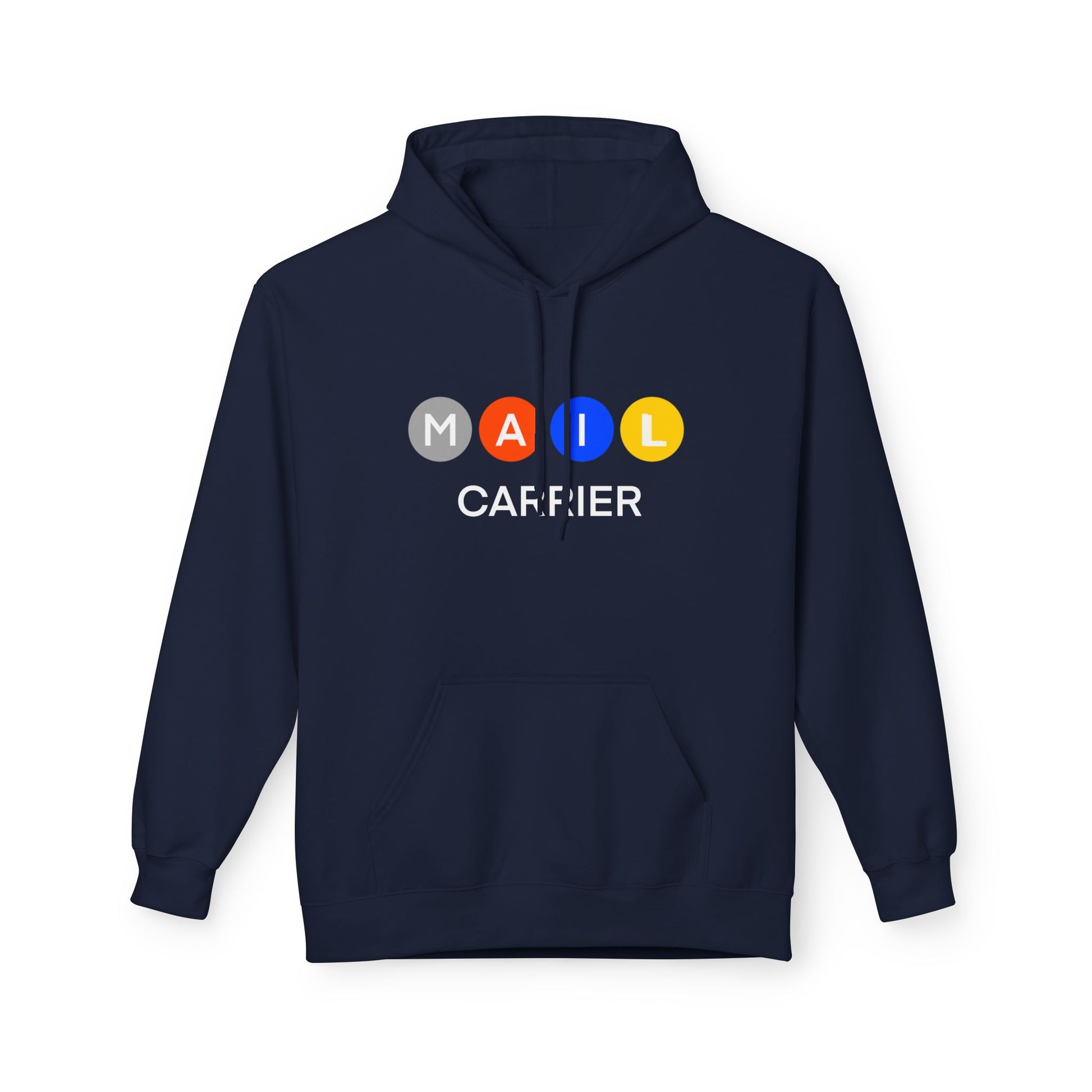 Mail Carrier Hoodie  — Colorful Button Design