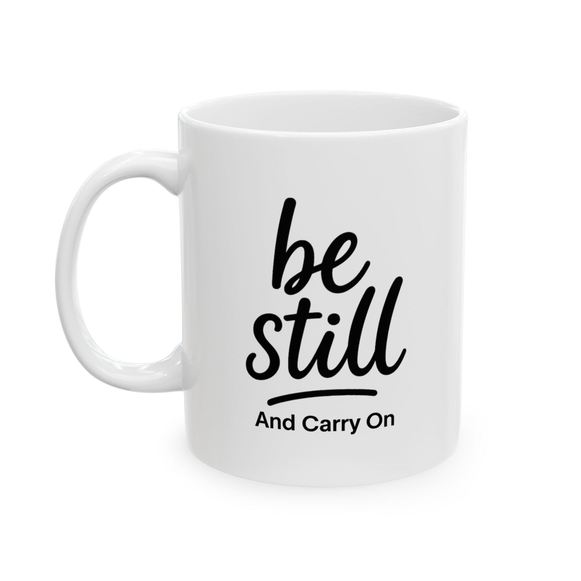 Inspirational Ceramic Mug - 'Be Kind, Stay Humble' Coffee Cup (11oz & 15oz)