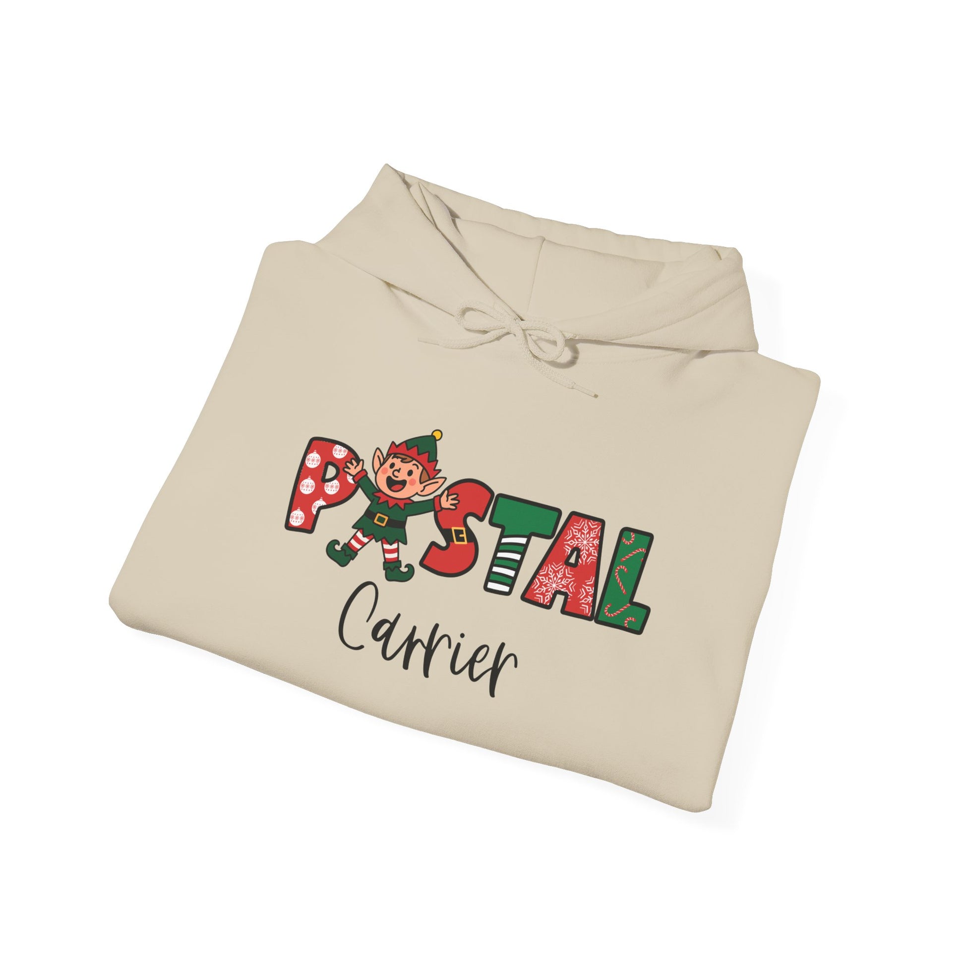 Postal Carrier Design Festive Postal Carrier Hooded Sweatshirt