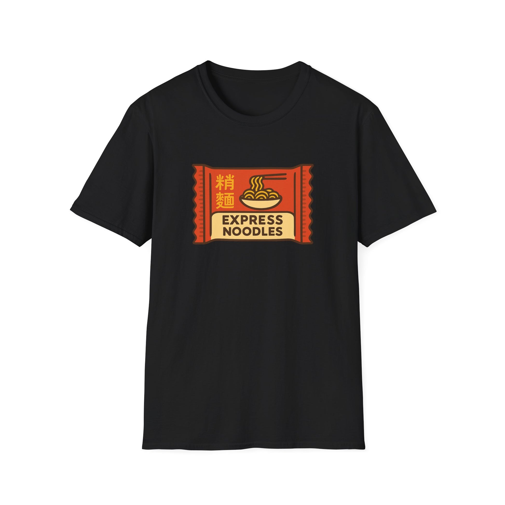 Express Noodles Unisex Softstyle T-Shirt - Casual Wear, Foodie Gift, Festival Attire, Comfortable Tee, Streetwear