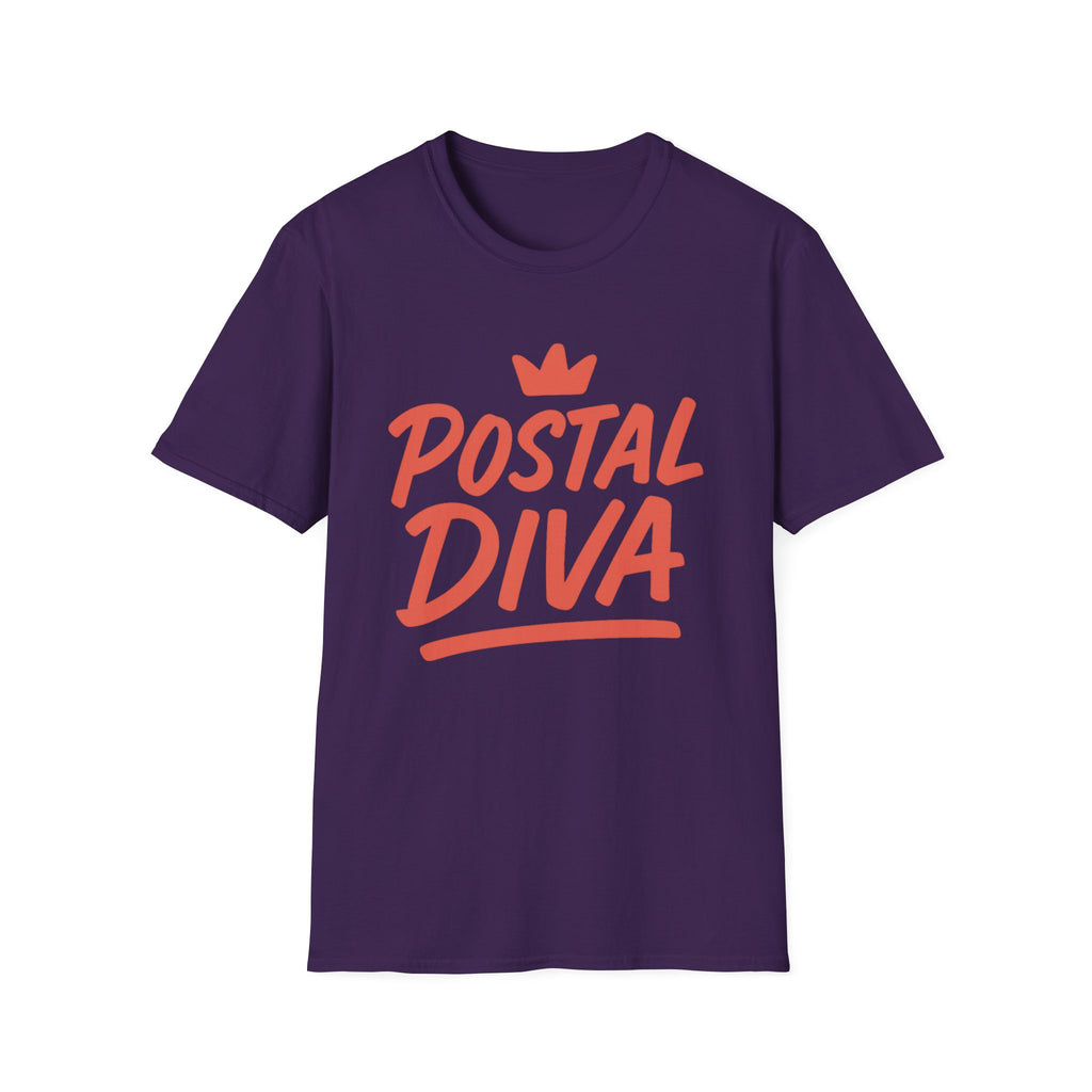 Postal Diva Unisex T-Shirt - Fun Gift for Postal Workers, Casual Wear, Birthday, Holidays, Graphic Tee