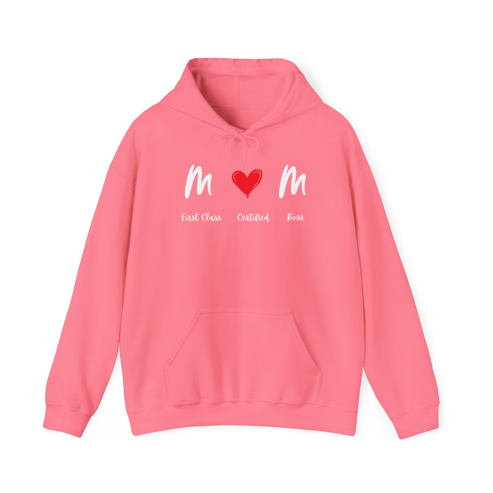 Mom Boss Hoodie – Certified Boss Mom Sweatshirt | First Class Mom Gift | Cute Mom Life Pullover Hoodie