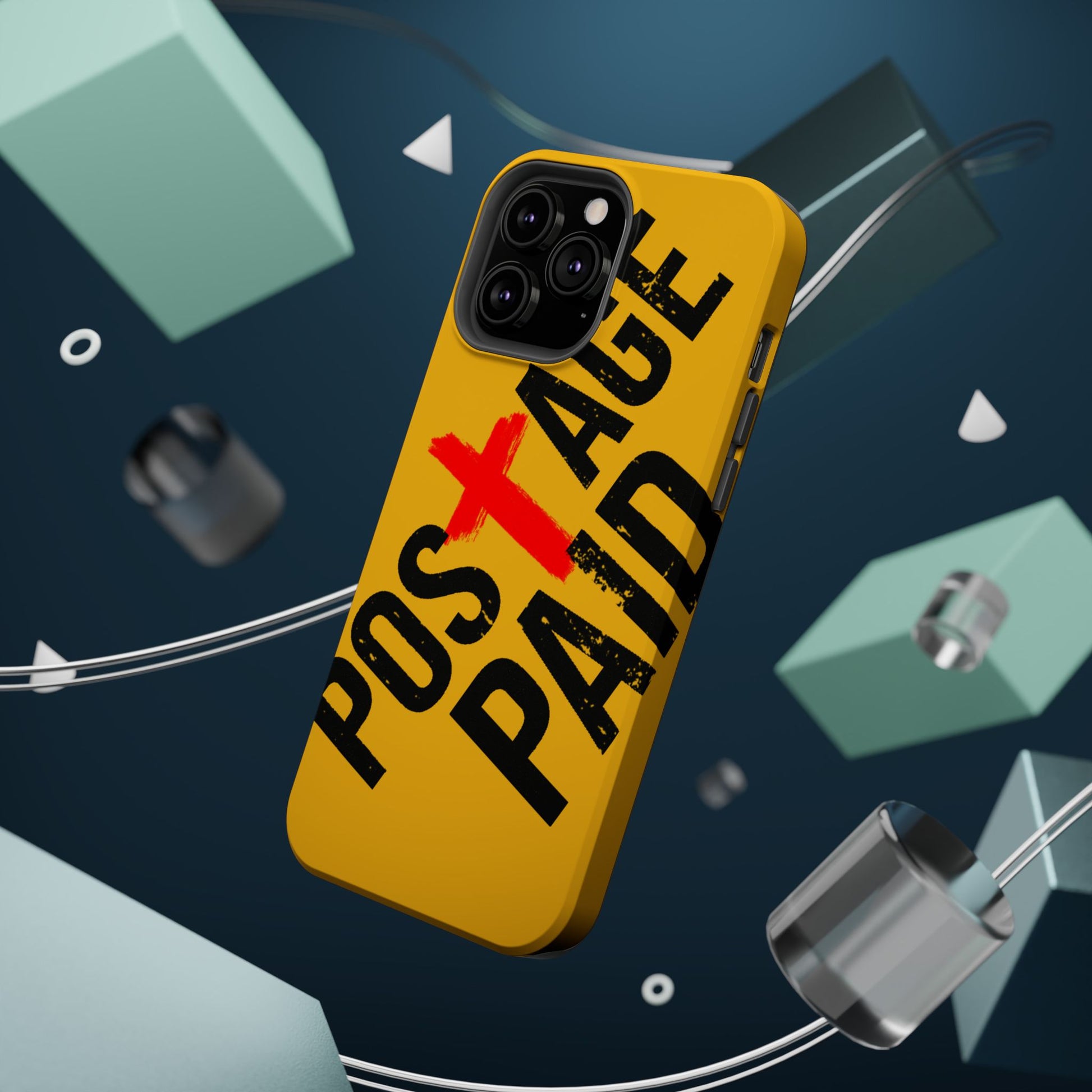 Impact-Resistant Phone Case - 'Postage Paid' Design, Inspiration Phone Case, Gifts For Faith Believers, Gifts For Postal Workers, Inspirational Gifts.