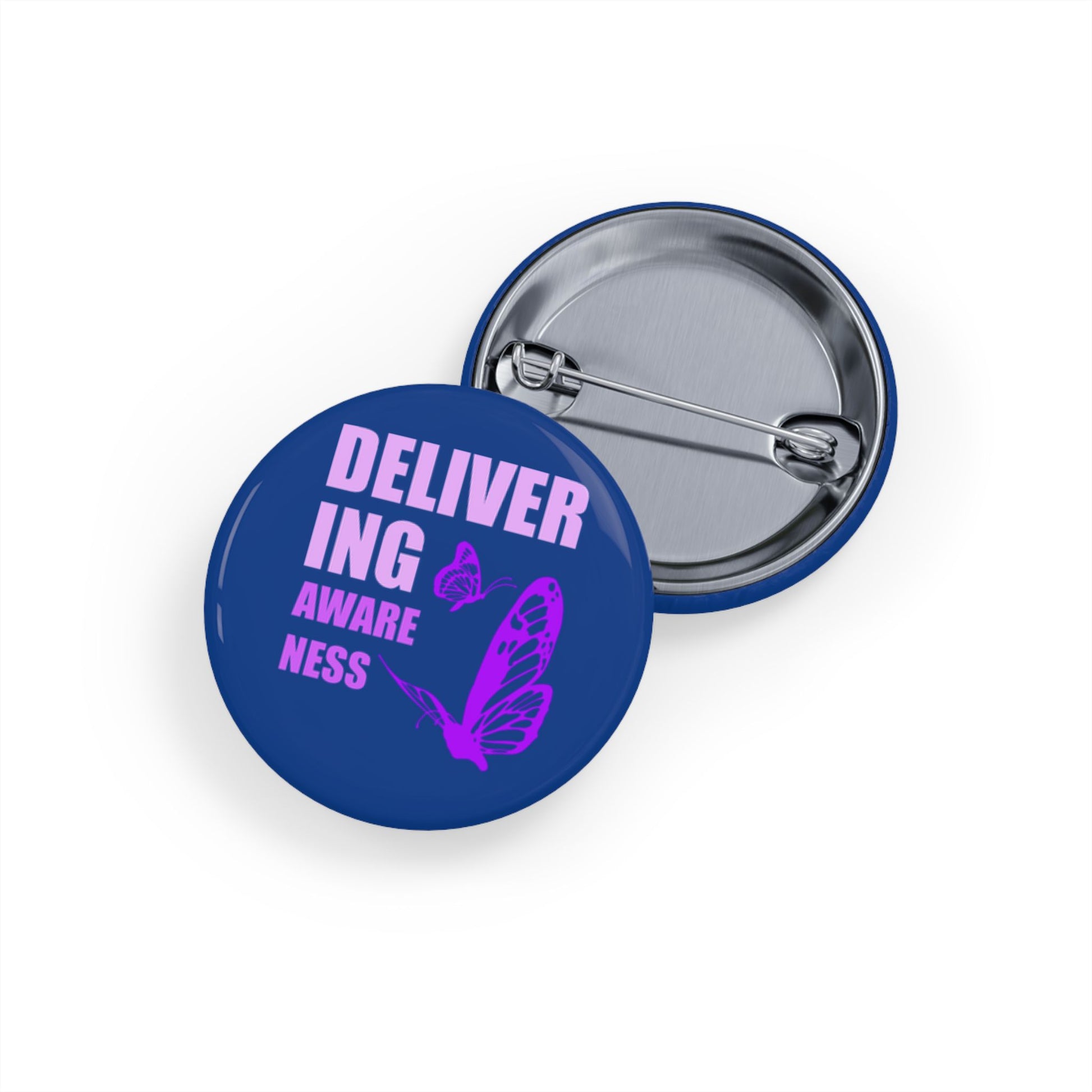 Delivering Awareness Round Pin — Lupus Awareness/Support Button