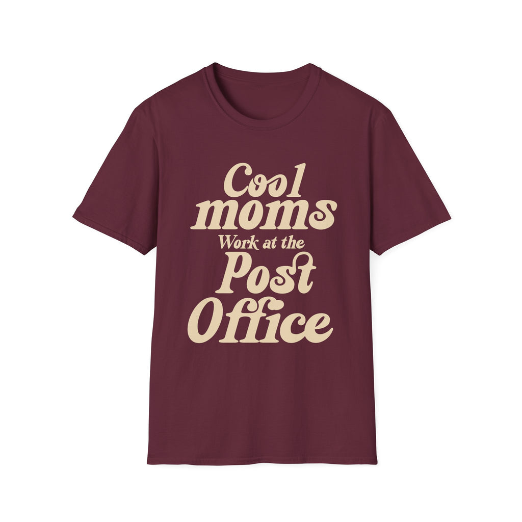 Cool Moms Work at the Post Office T-Shirt – Funny Mail Carrier Shirt, Postal Worker Gift, Delivery Driver Tee, Cute Mom Graphic Shirt
