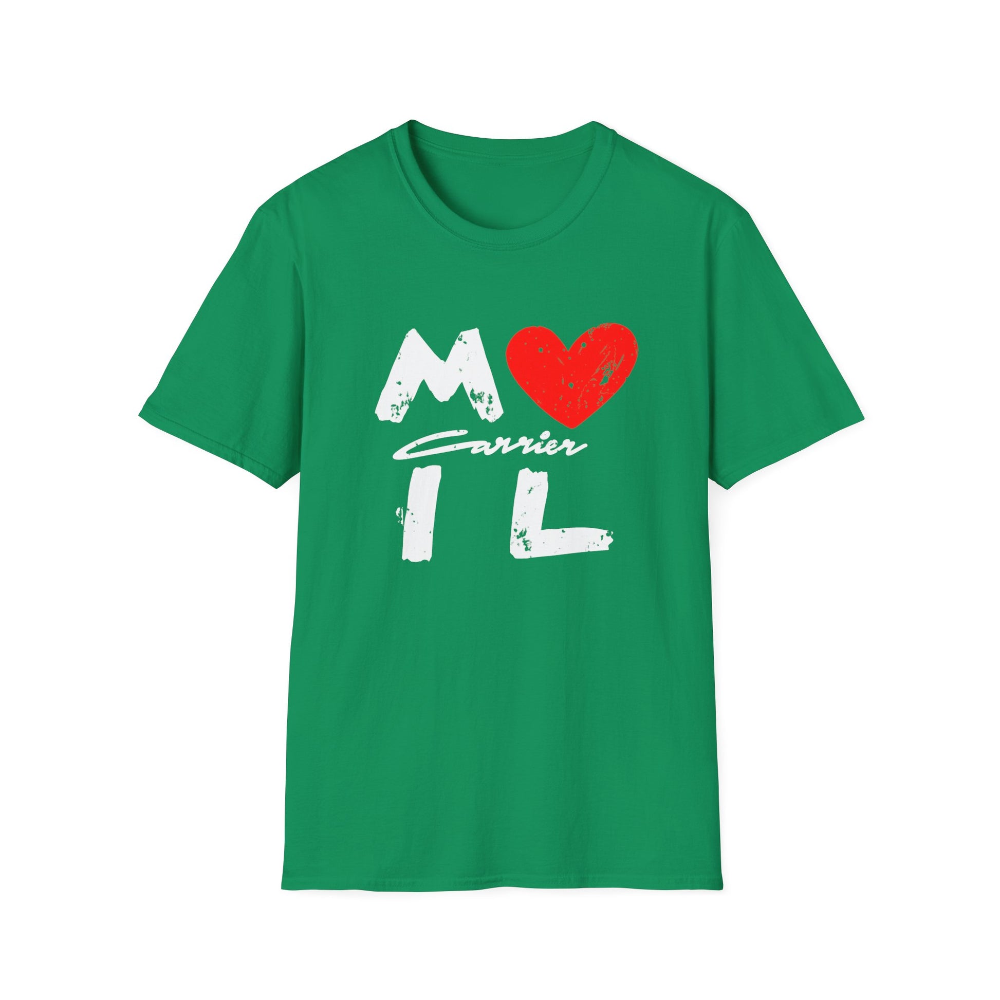 Mail Carrier Love T-Shirt, Unisex Softstyle Tee,  Postal Worker, Casual Gift for Him or Her, Perfect for Birthdays, Celebrations, Everyday Wear