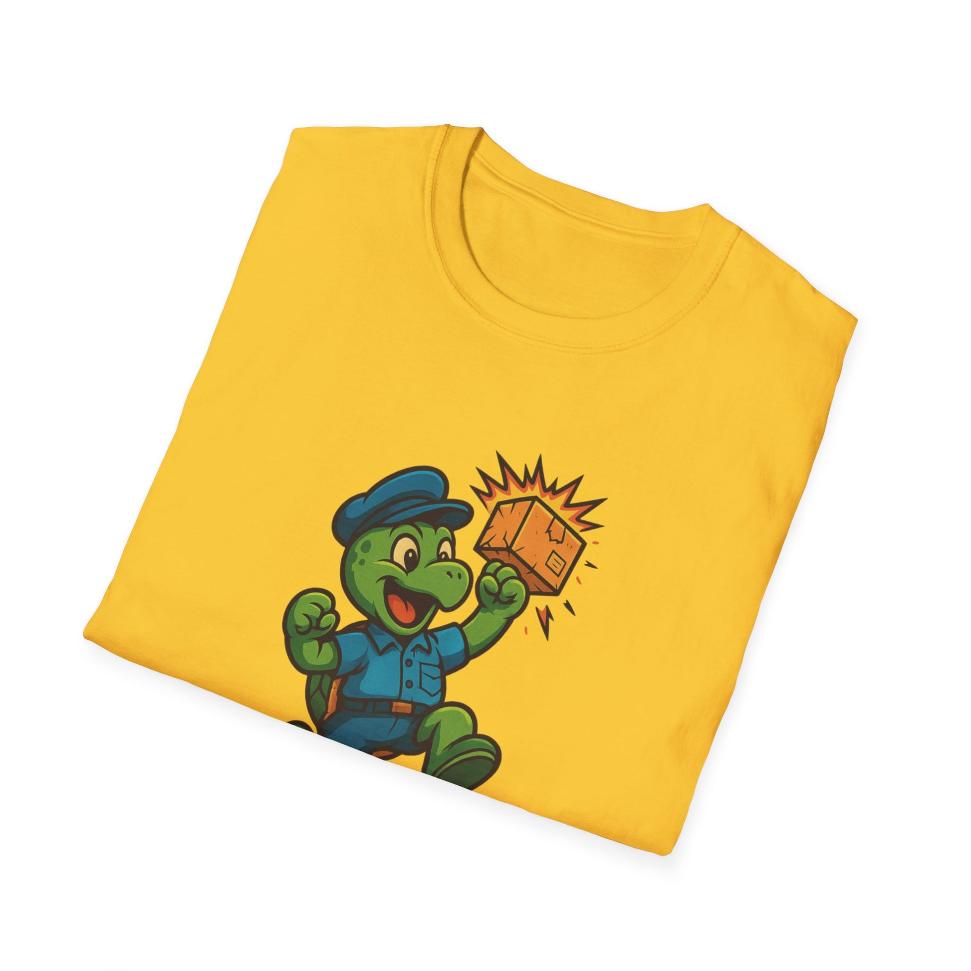 Funny Delivery T-Shirt, Guaranteed-ish Delivery Tee, Unisex Softstyle Shirt, Gift for Delivery Drivers, Quirky Humor Apparel