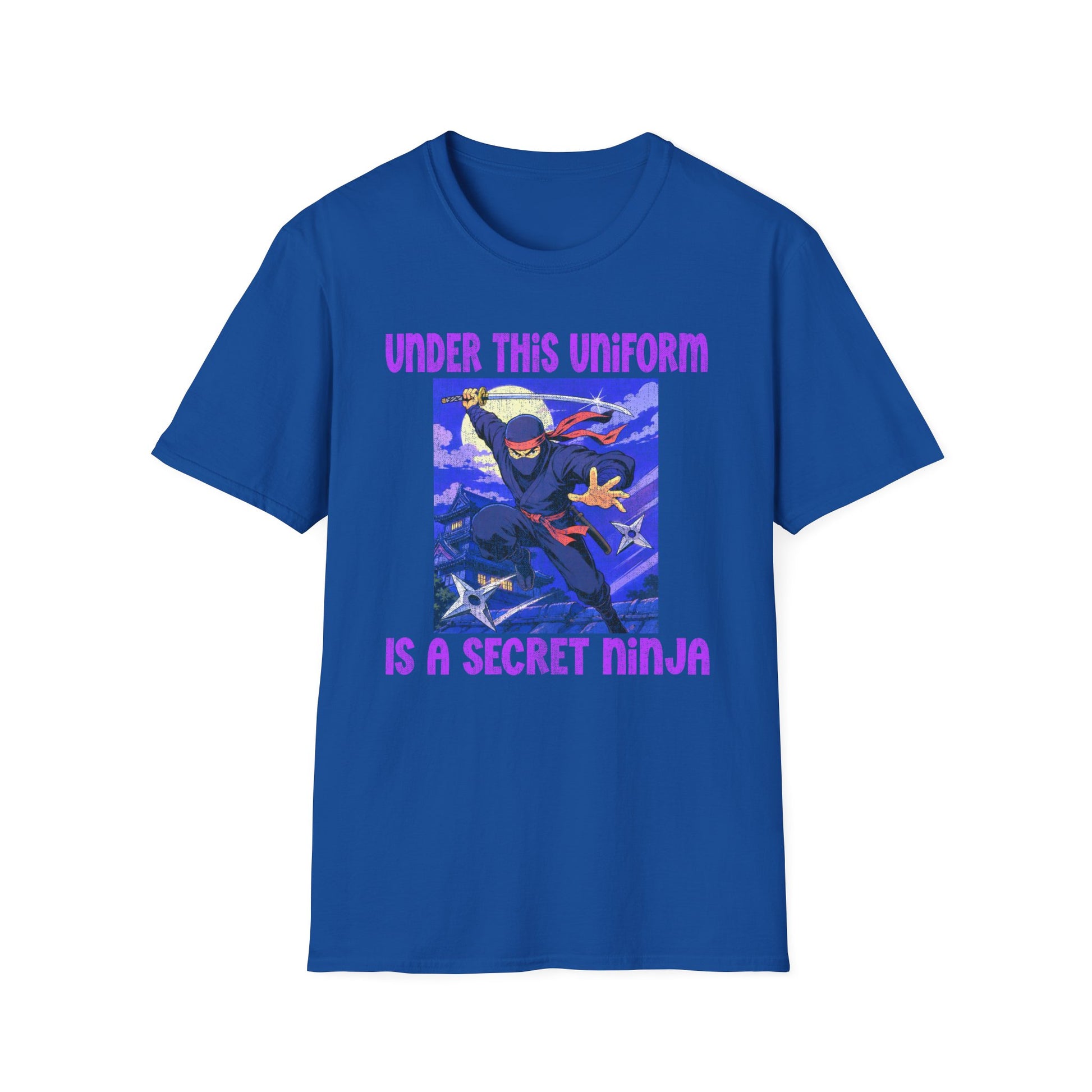 Ninja Uniform T-Shirt – "Under This Uniform Is a Secret Ninja" Graphic Tee