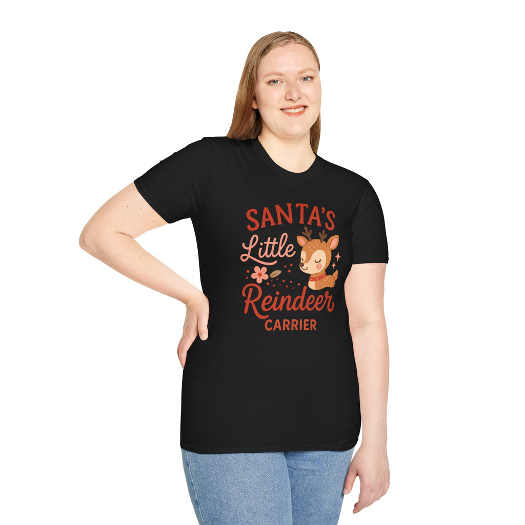 Santa's Little Reindeer Carrier T-Shirt