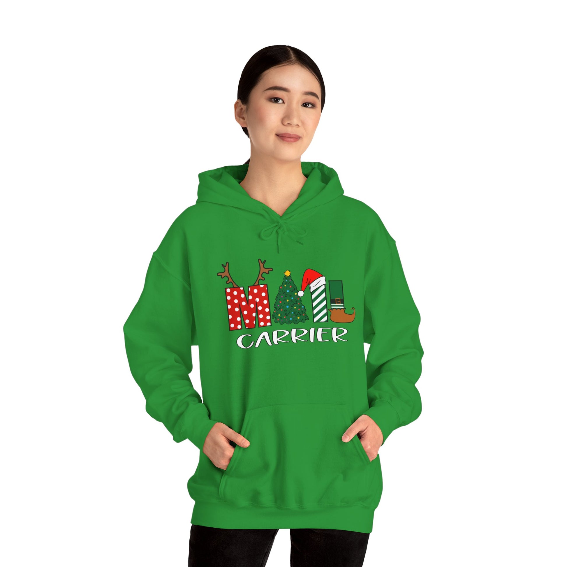 Festive Mail Carrier Holiday Sweatshirt – Mail Carrier Christmas Hoody.