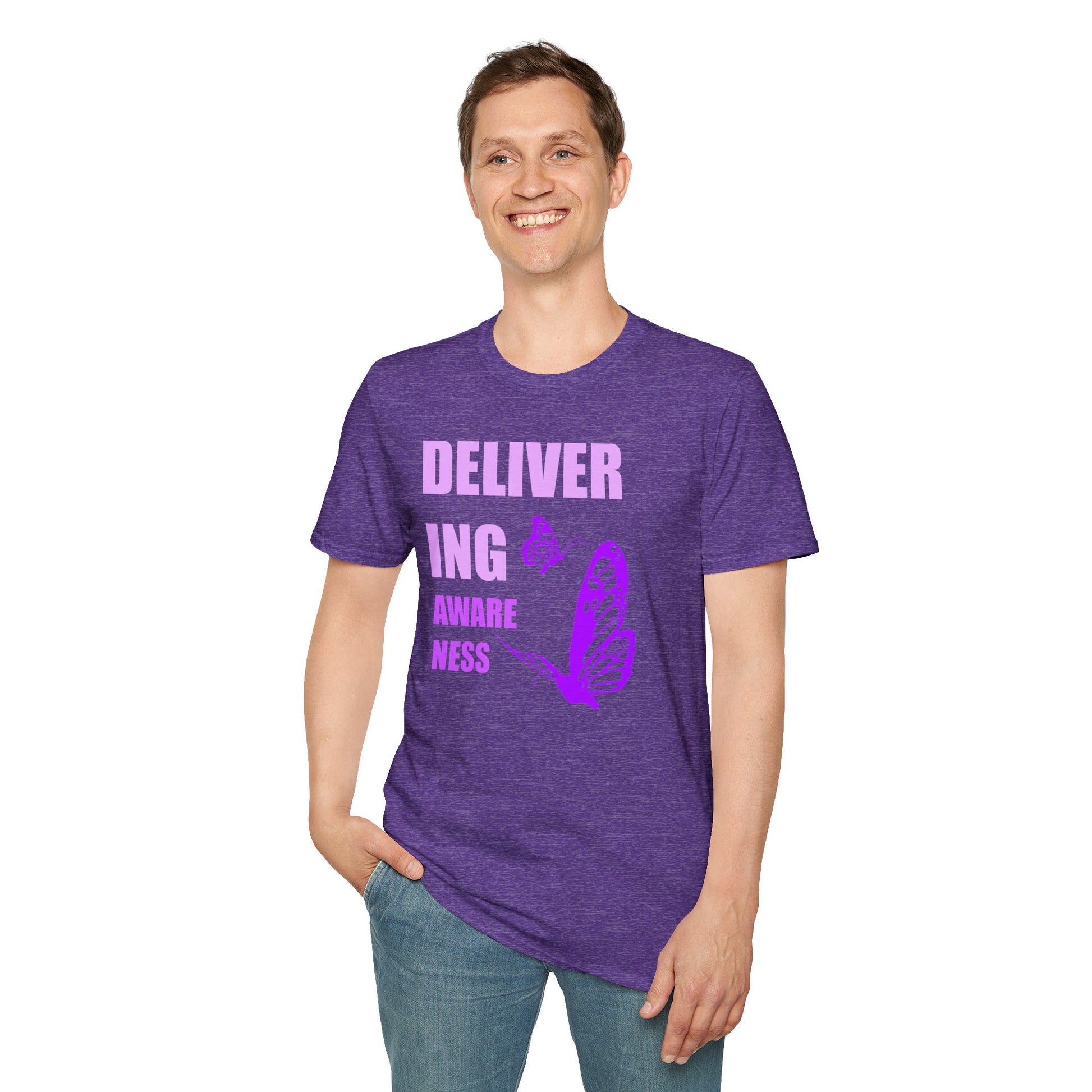 Lupus Awareness Shirt – Delivering Awareness Purple Butterfly Support Tee