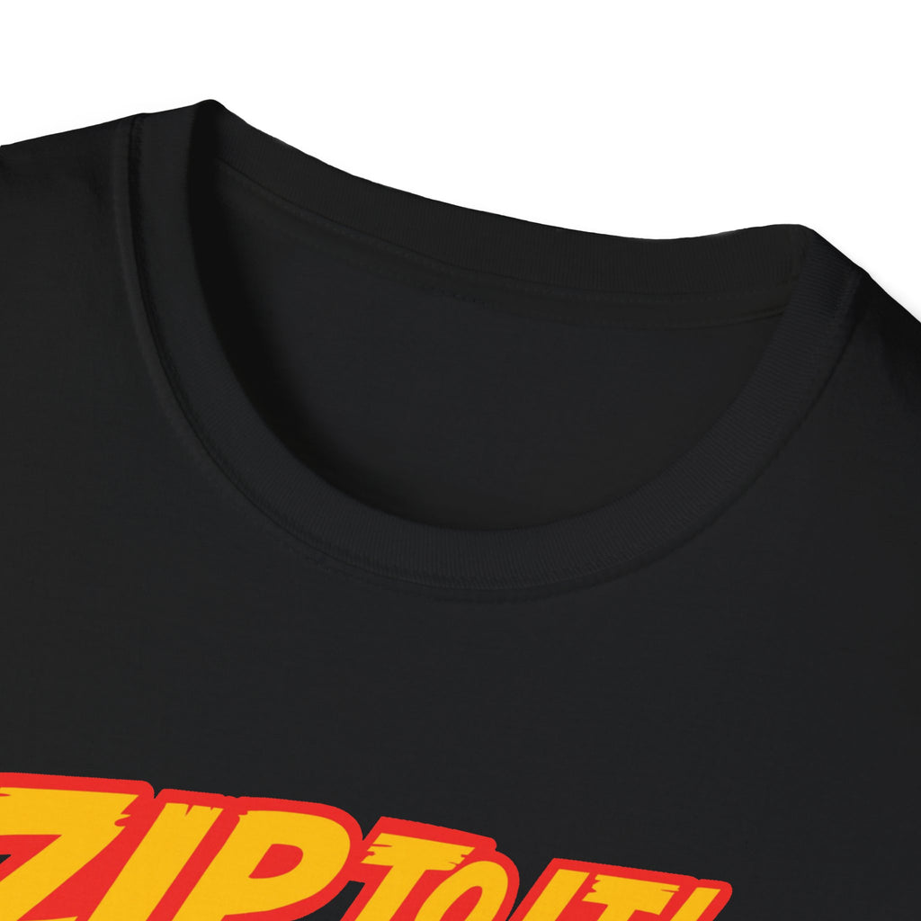 Race-Themed Unisex Softstyle T-Shirt | 'ZIP TO IT' Graphic Tee, Perfect for Car Lovers, Birthday Gift, Motorsport Fans, Casual Wear
