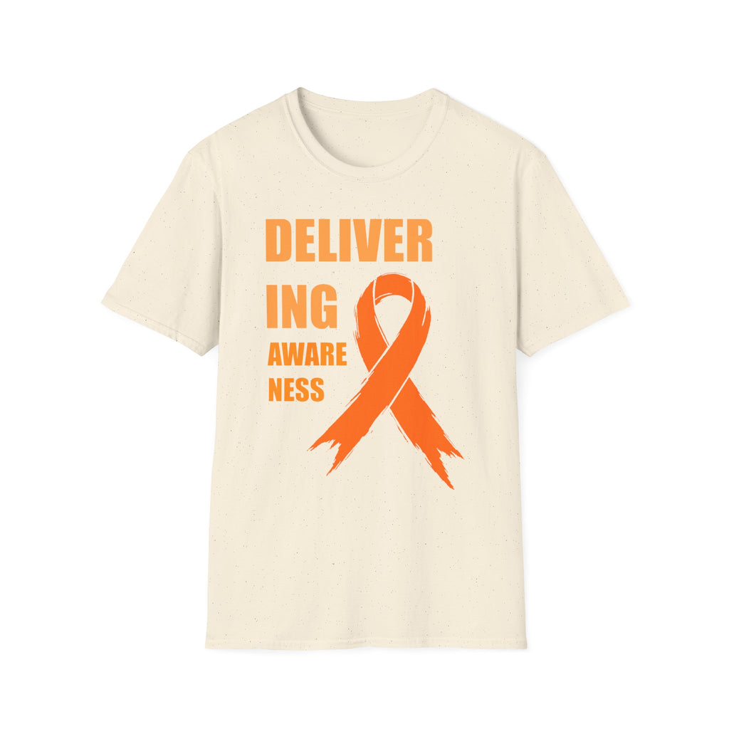 Multiple Sclerosis Awareness Shirt – Delivering Awareness Orange Ribbon Support Tee