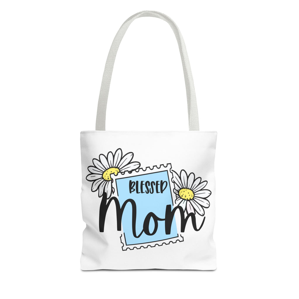 Blessed Mom Daisy Tote Bag — Floral Mother's Day Canvas Tote