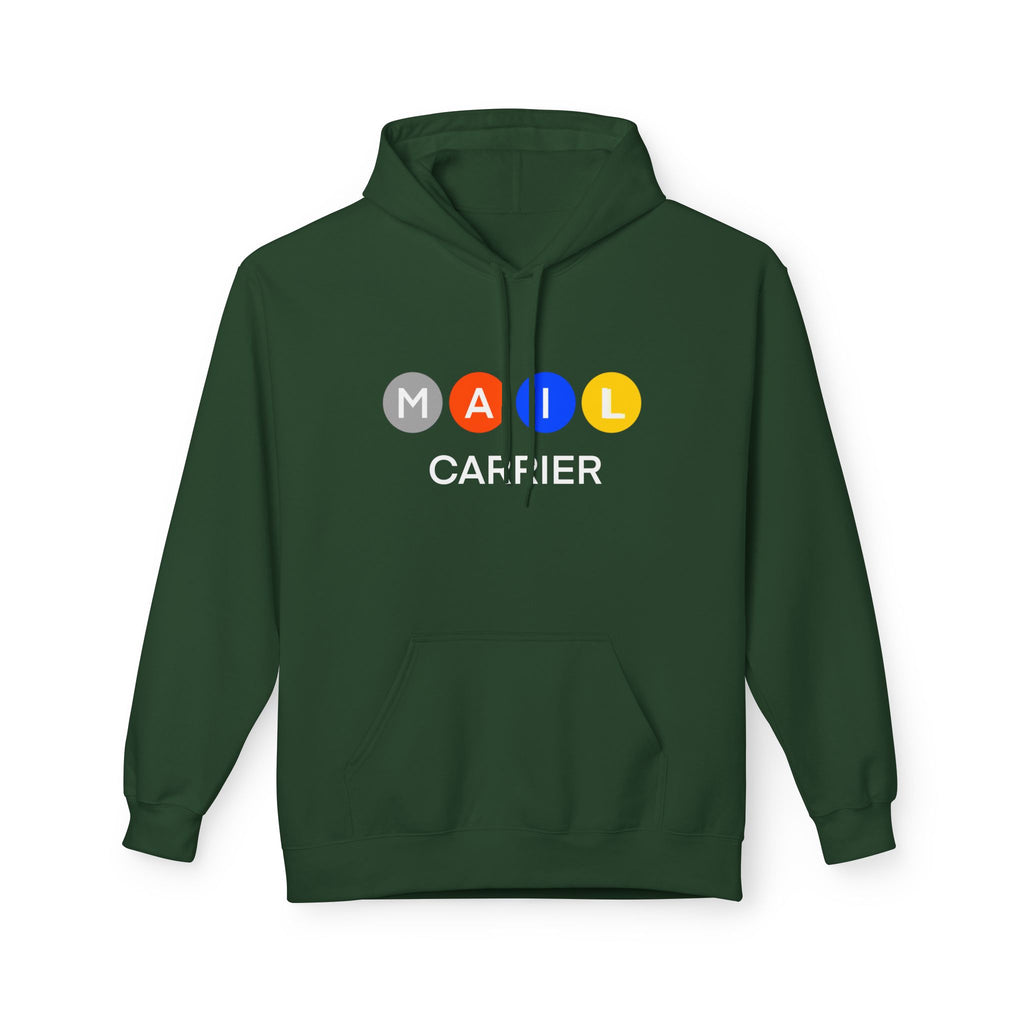 Mail Carrier Hoodie  — Colorful Button Design