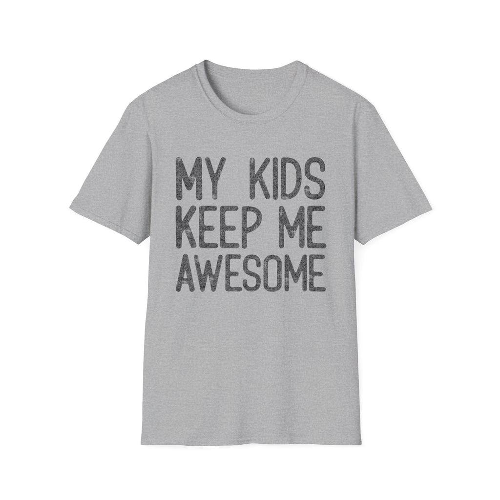 My Kids Keep Me Awesome — vintage distressed Father’s Day t shirt