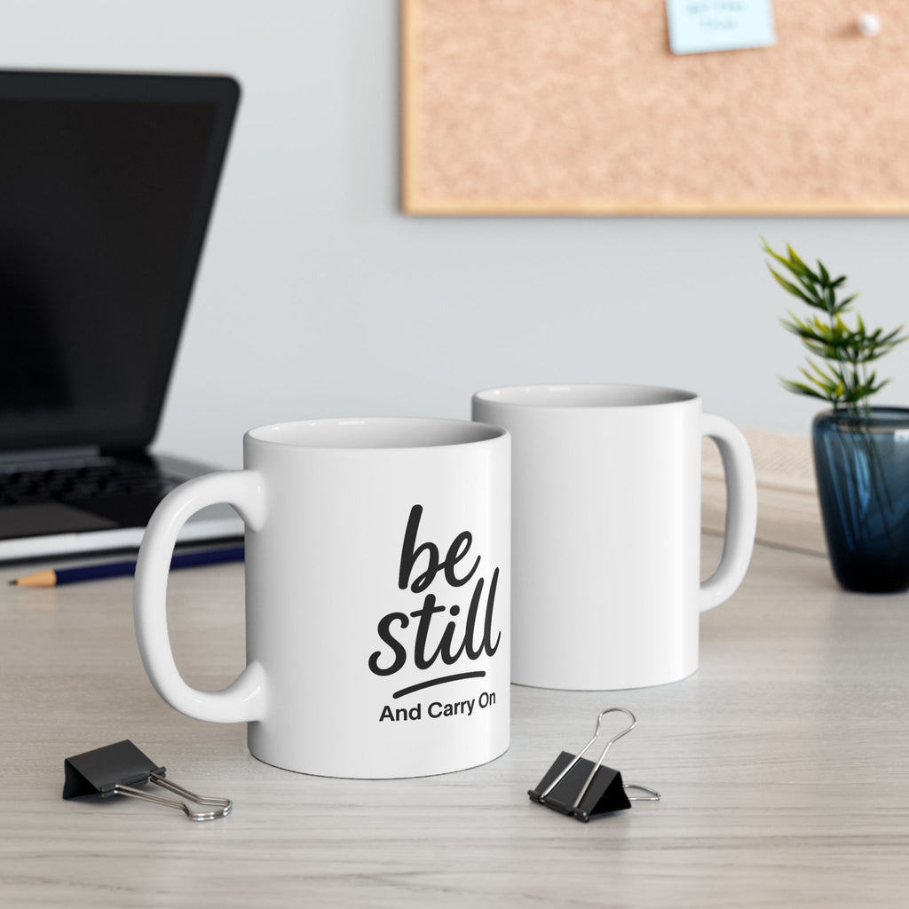 Inspirational Ceramic Mug - 'Be Kind, Stay Humble' Coffee Cup (11oz & 15oz)