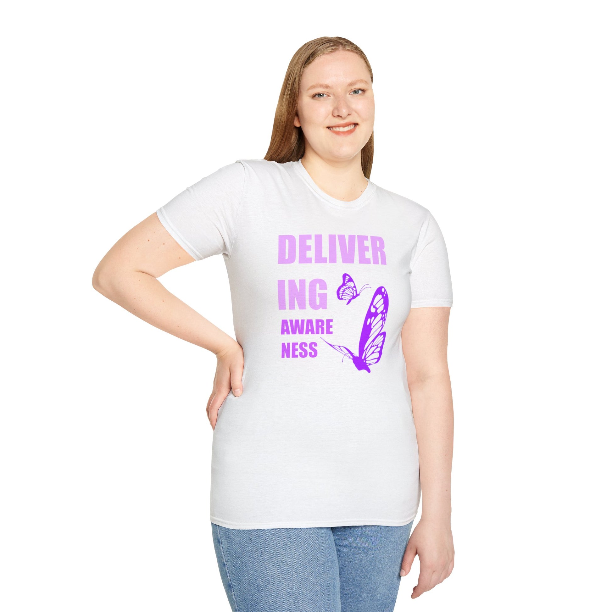 Lupus Awareness Shirt – Delivering Awareness Purple Butterfly Support Tee
