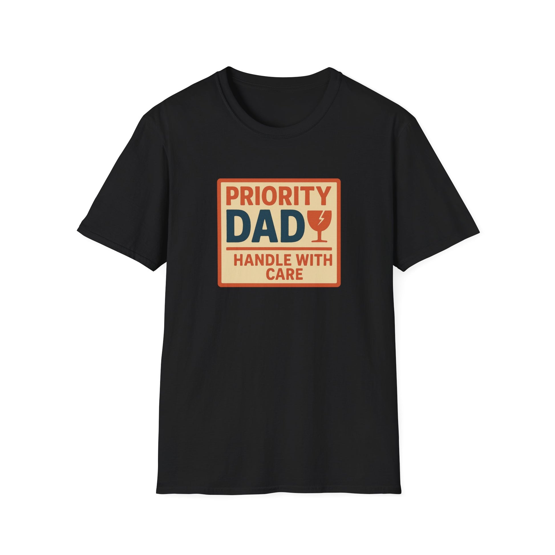 Priority Dad Unisex Softstyle T-Shirt, Father's Day Gift, Funny Dad Tee, Birthday Present for Dad, Casual Family Apparel