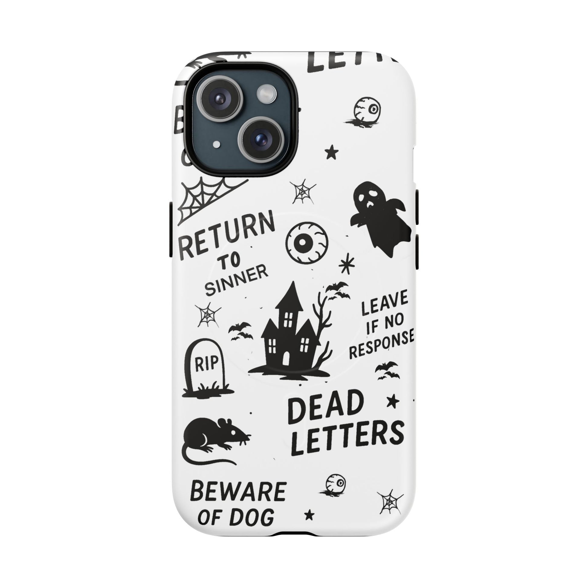 Spooky Phone Case, Halloween Accessory, Tough Magnetic Cases, Unique Gift, Gothic Style Tech Cover, Cell Phone Protector