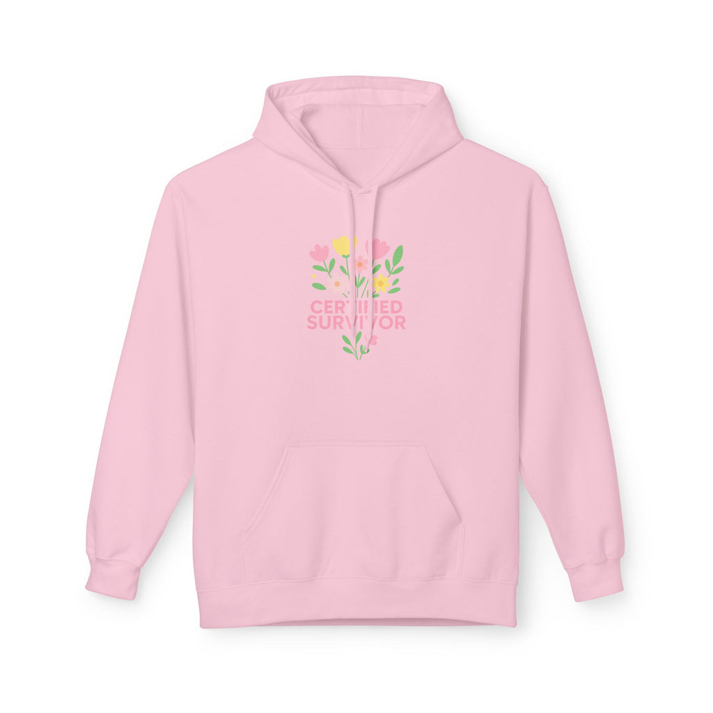 Certified Survivor Floral Hoodie | Motivational Gift, Unisex Fleece Sweatshirt, Cancer Awareness Apparel, Comfort Wear, Inspirational [...]