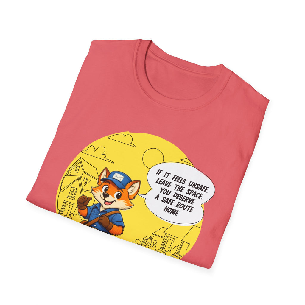 Safe Route Home – Delivery Worker Safety Awareness T-Shirt