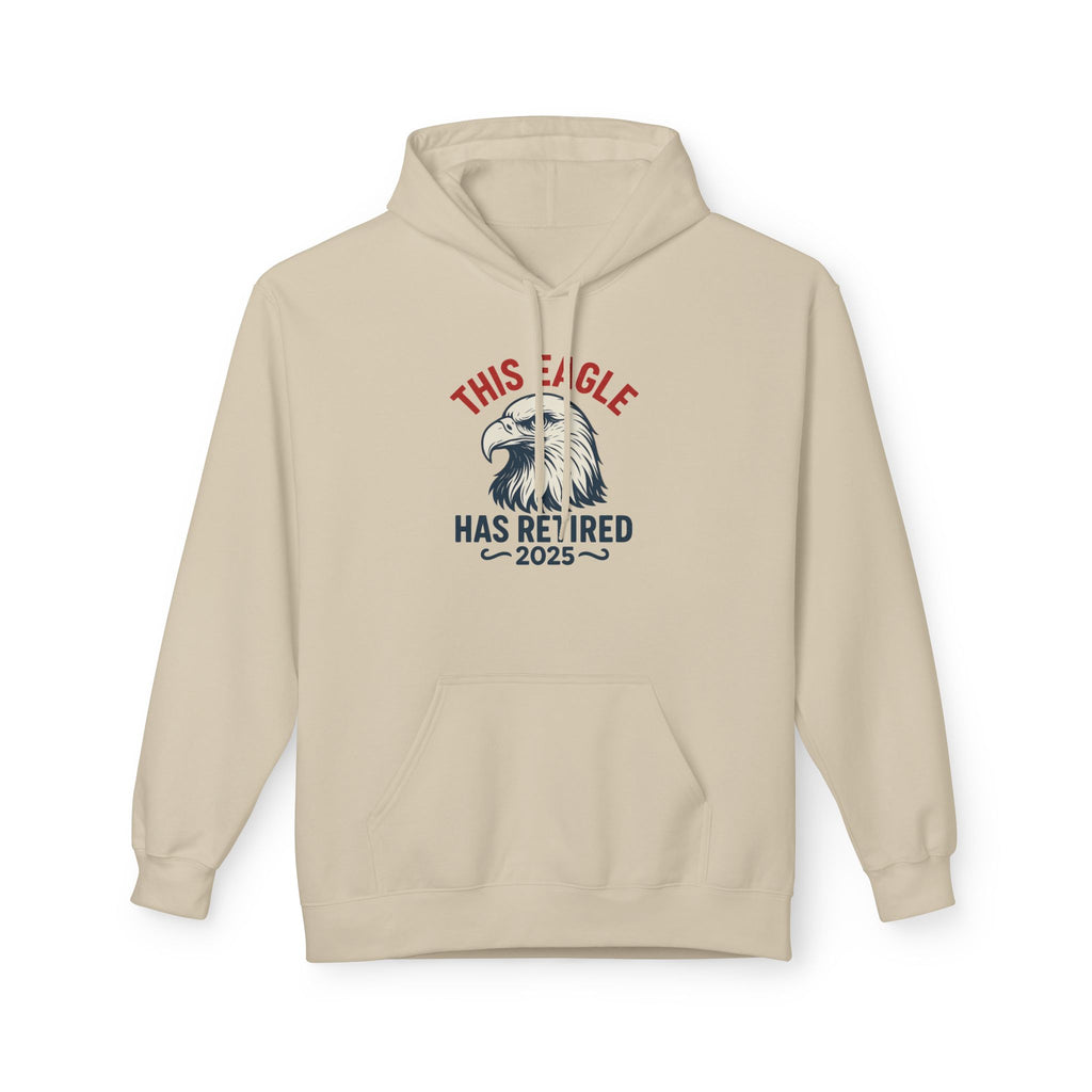“This Eagle Has Retired” Retirement Eagle Hoodie - Unisex Midweight Fleece, Inspirational Gifts, Gifts For Postal Workers, Inspirational Gift Ideas