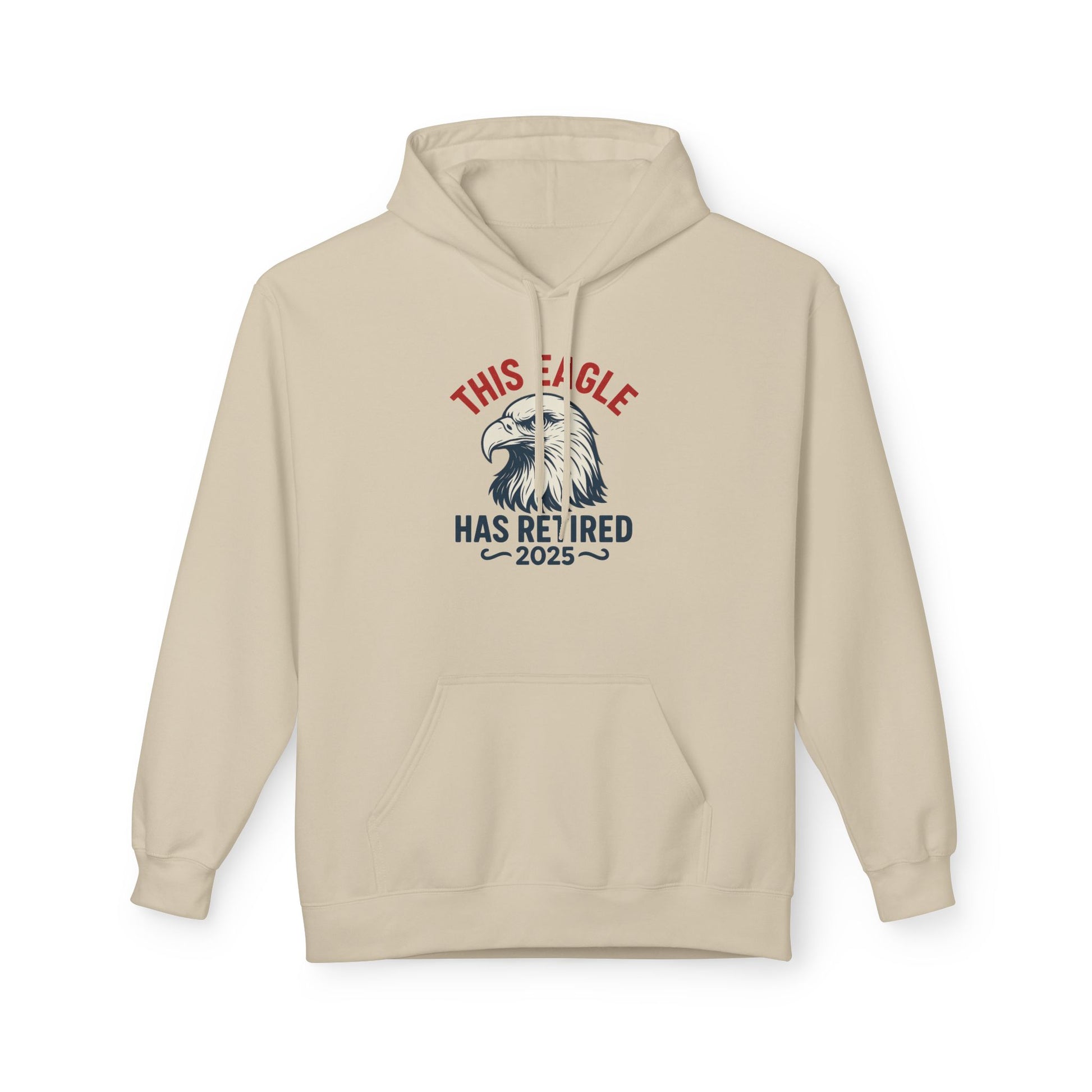 “This Eagle Has Retired” Retirement Eagle Hoodie - Unisex Midweight Fleece, Inspirational Gifts, Gifts For Postal Workers, Inspirational Gift Ideas